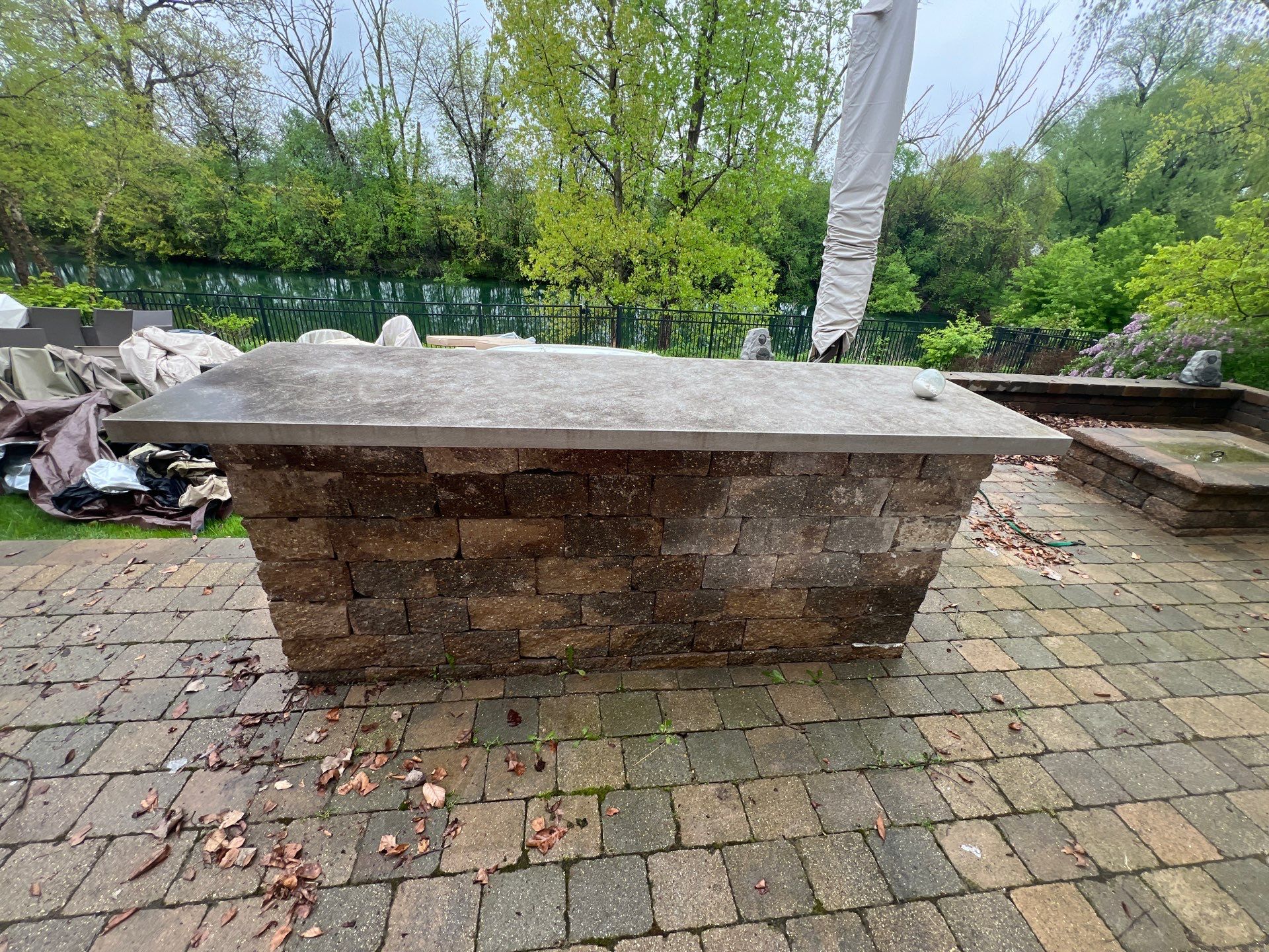 dryvit using Algaecide, soft wash soap by Northern Power Washing LLC.