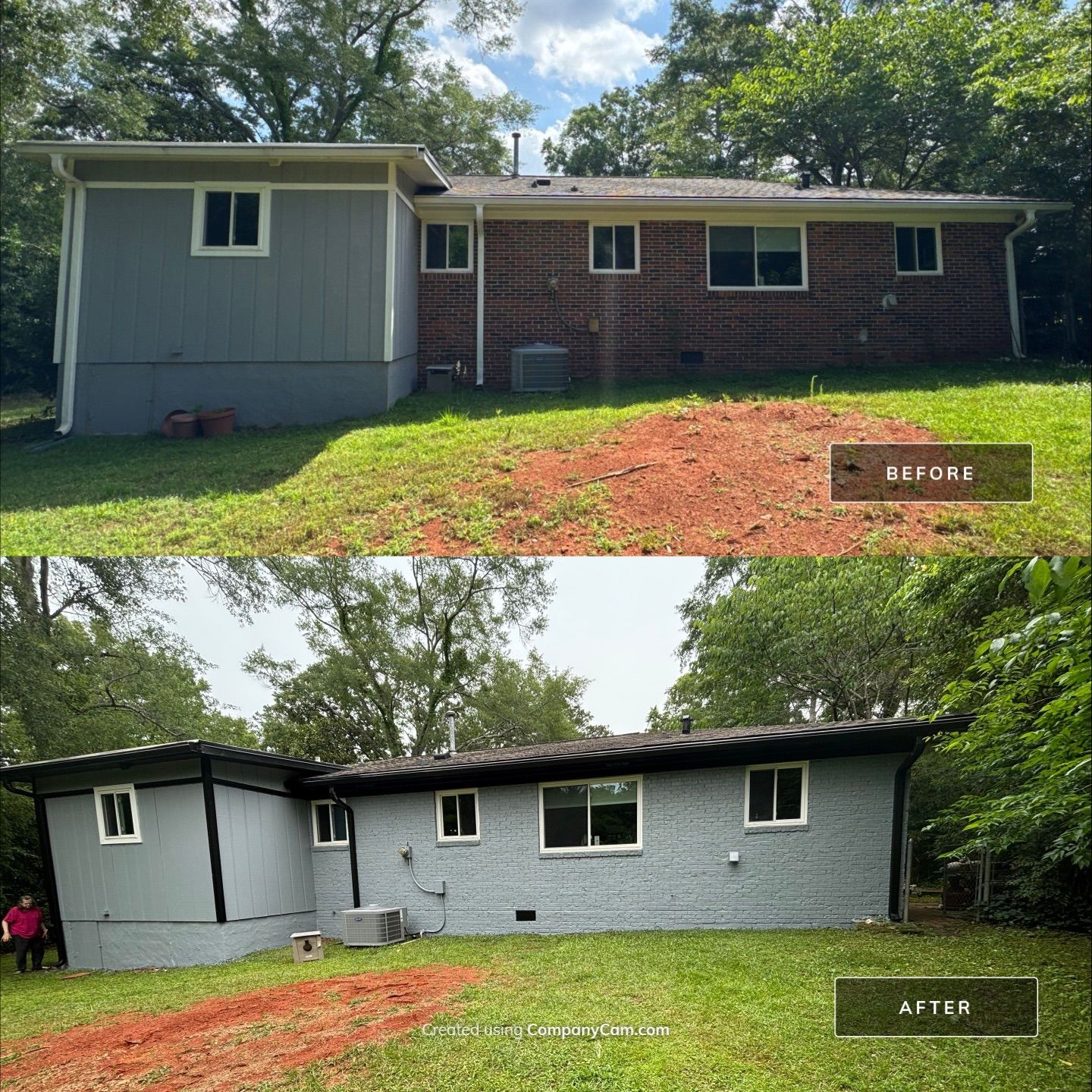 Full Exterior Painting and Brick Transformation in Oxford by PGP Surface Solutions, LLC