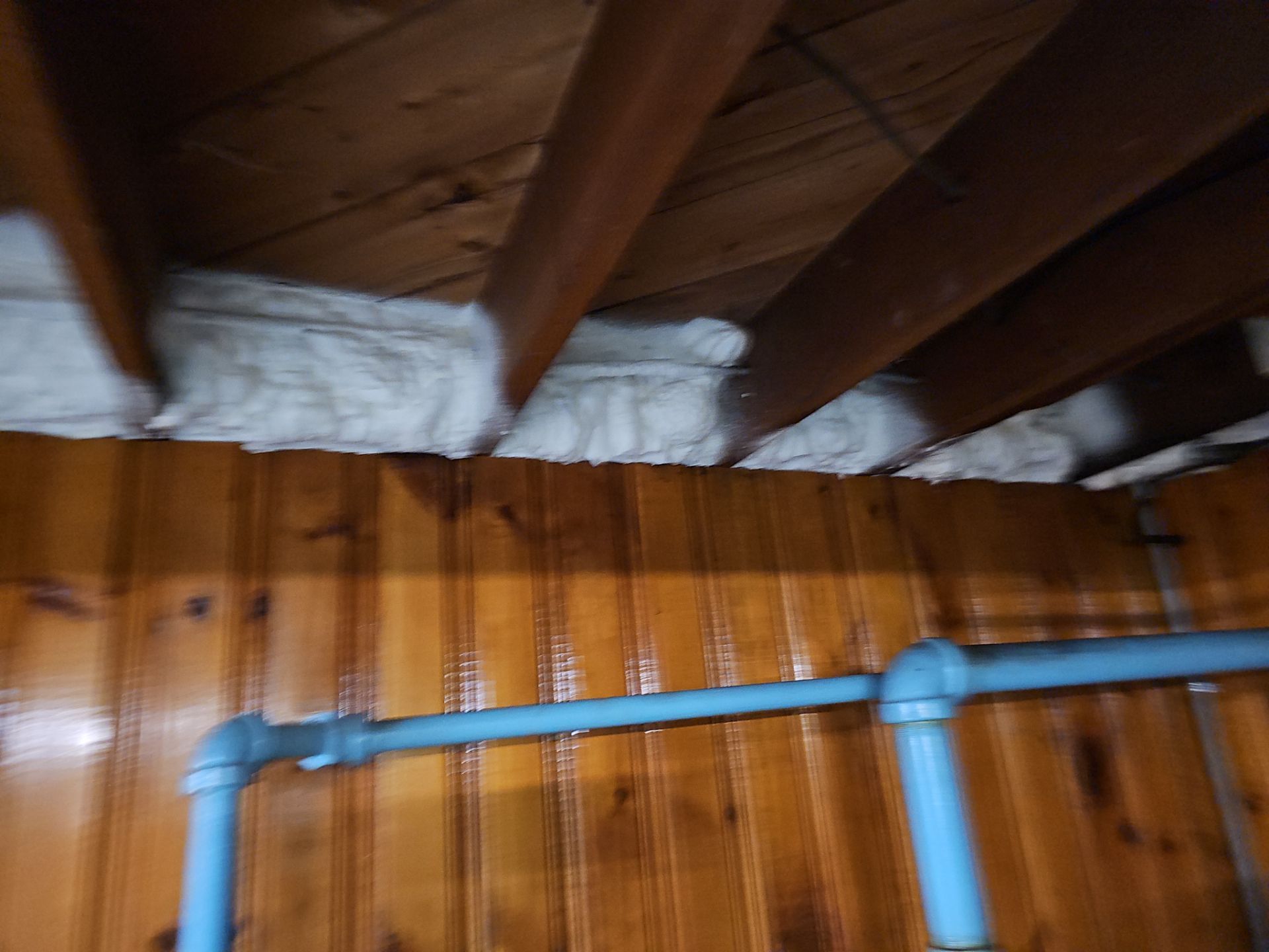 Attic Insulation using open cell spray foam by NYS Foam & Energy