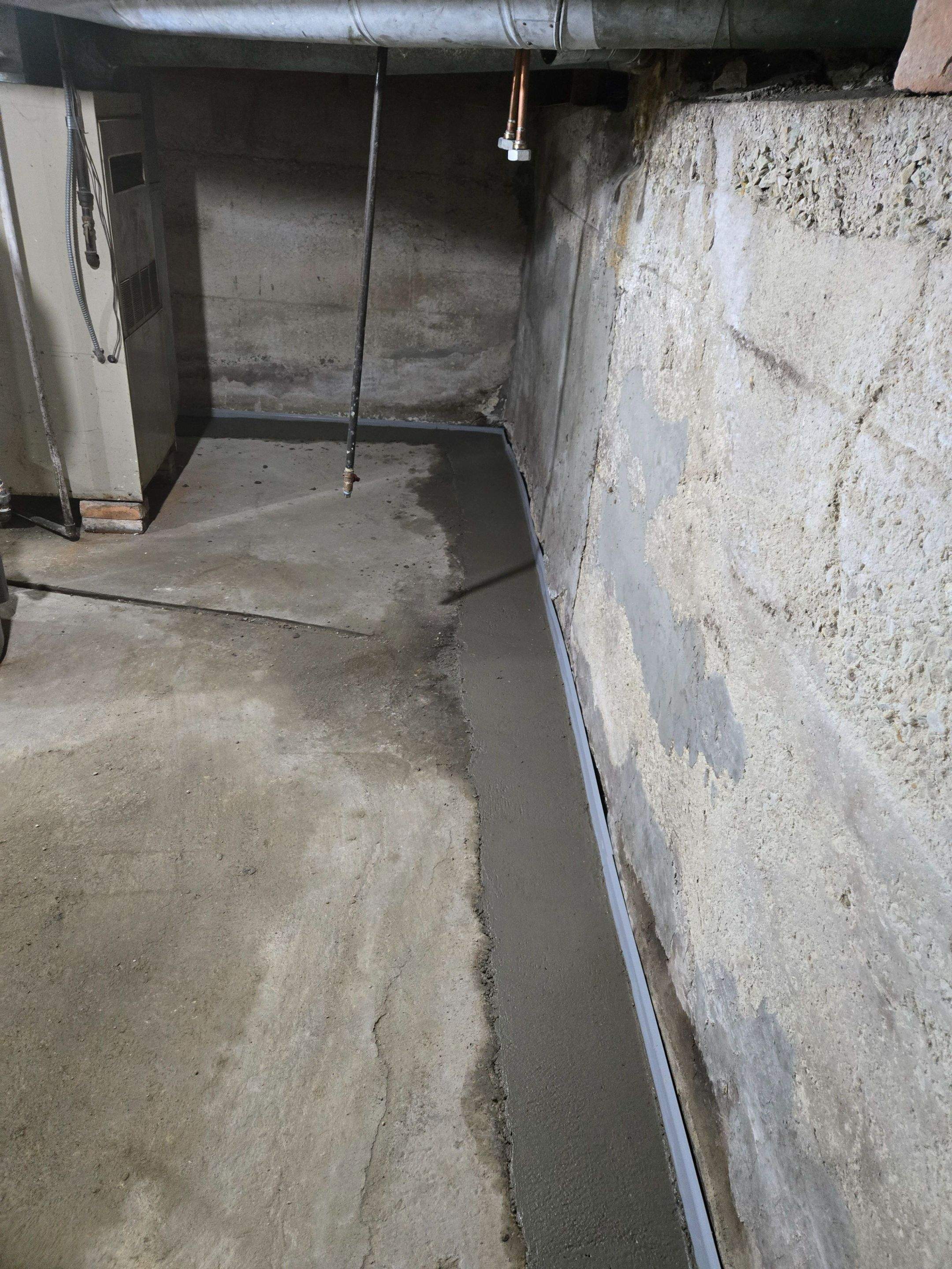 Advanced Foundation Drainage and Hydrostatic Pressure Relief System by Allied Water Services