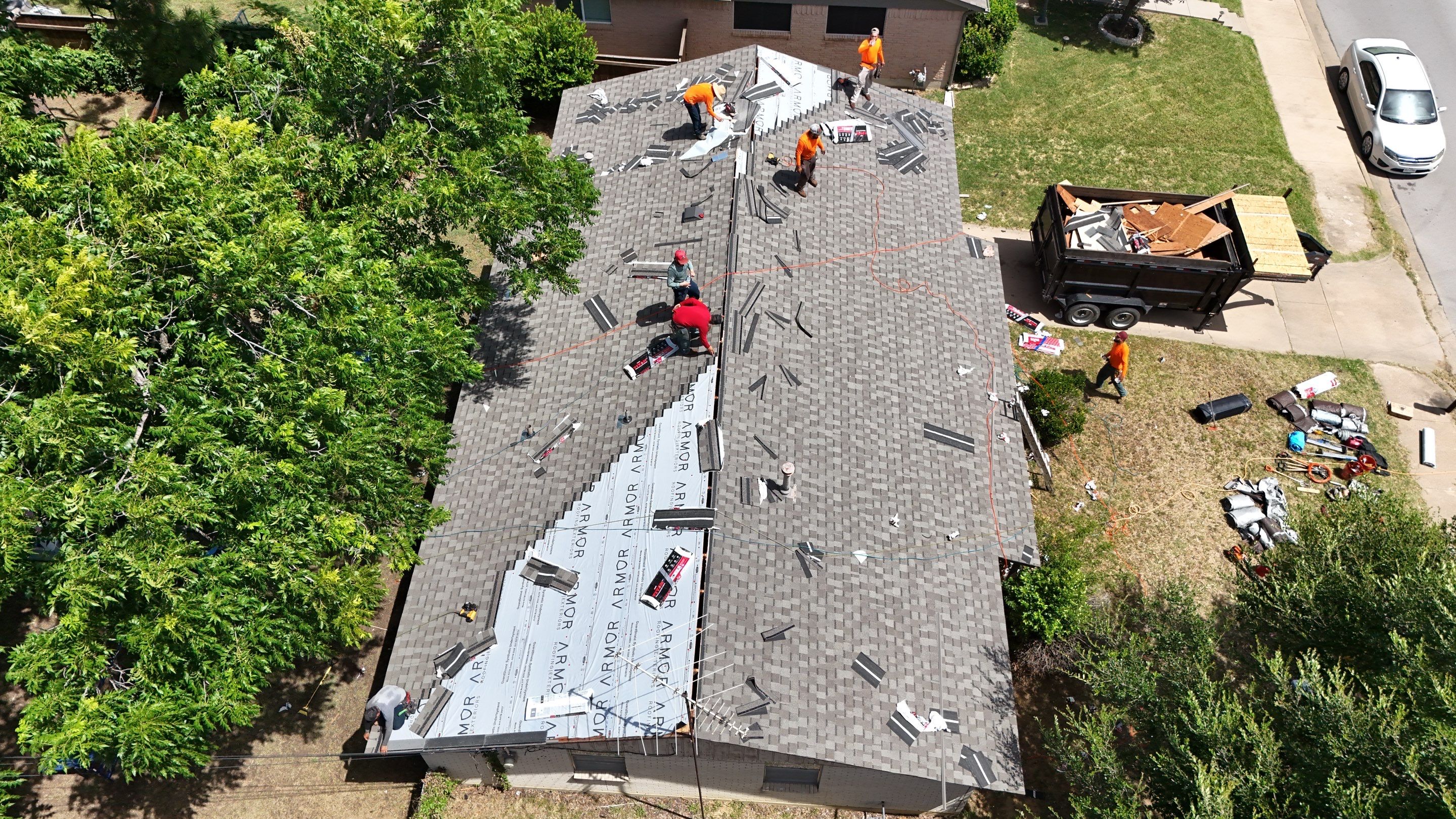 Asphalt Shingle Full Roof Replacement and Re-Decking in Arlington by Armor Roofing | Exteriors