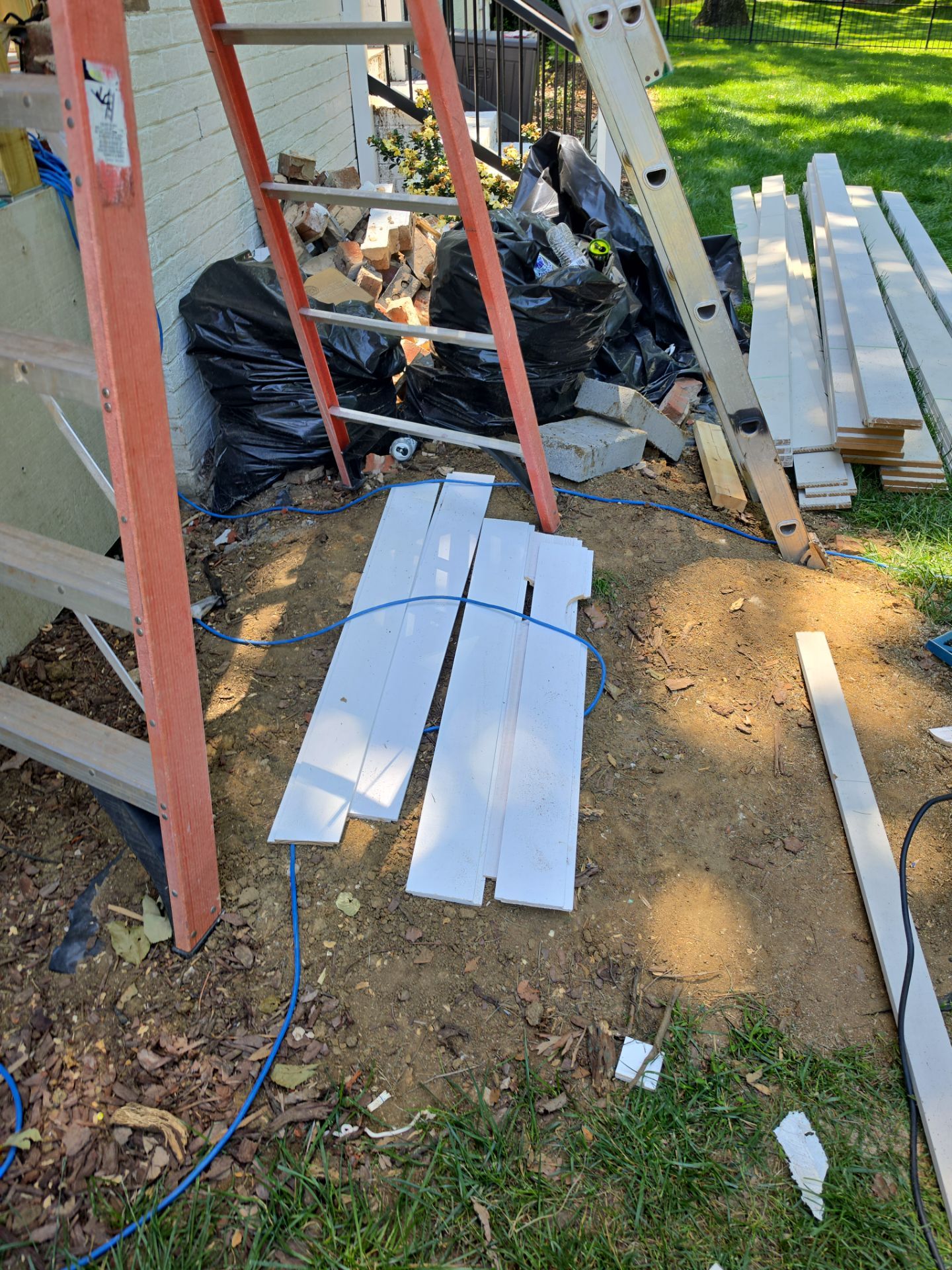 Job site clean up in Charlotte by Badger Hauling