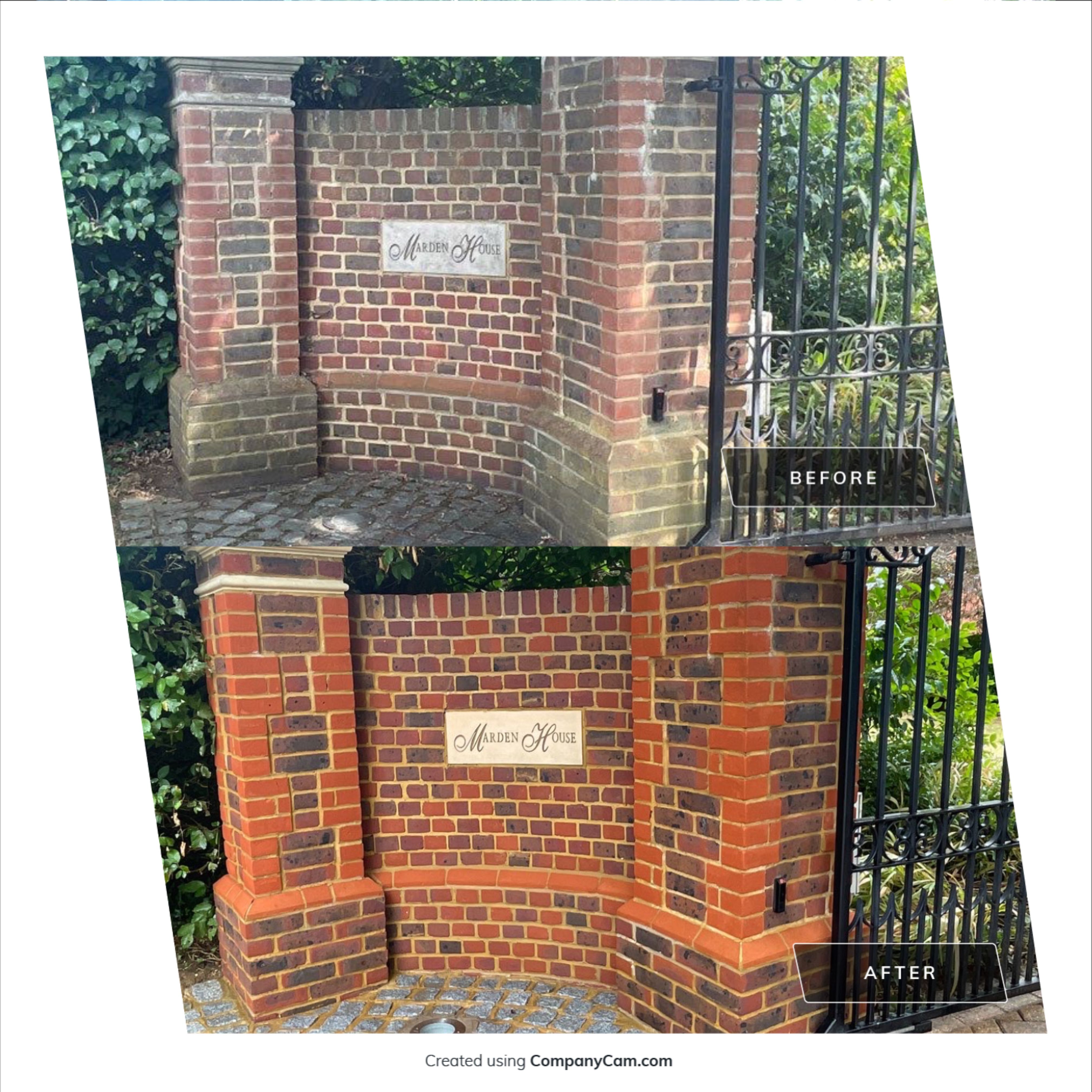 Driveway and Entrance clean using honda 21 ltr/min by Ges Exterior Cleaning ltd