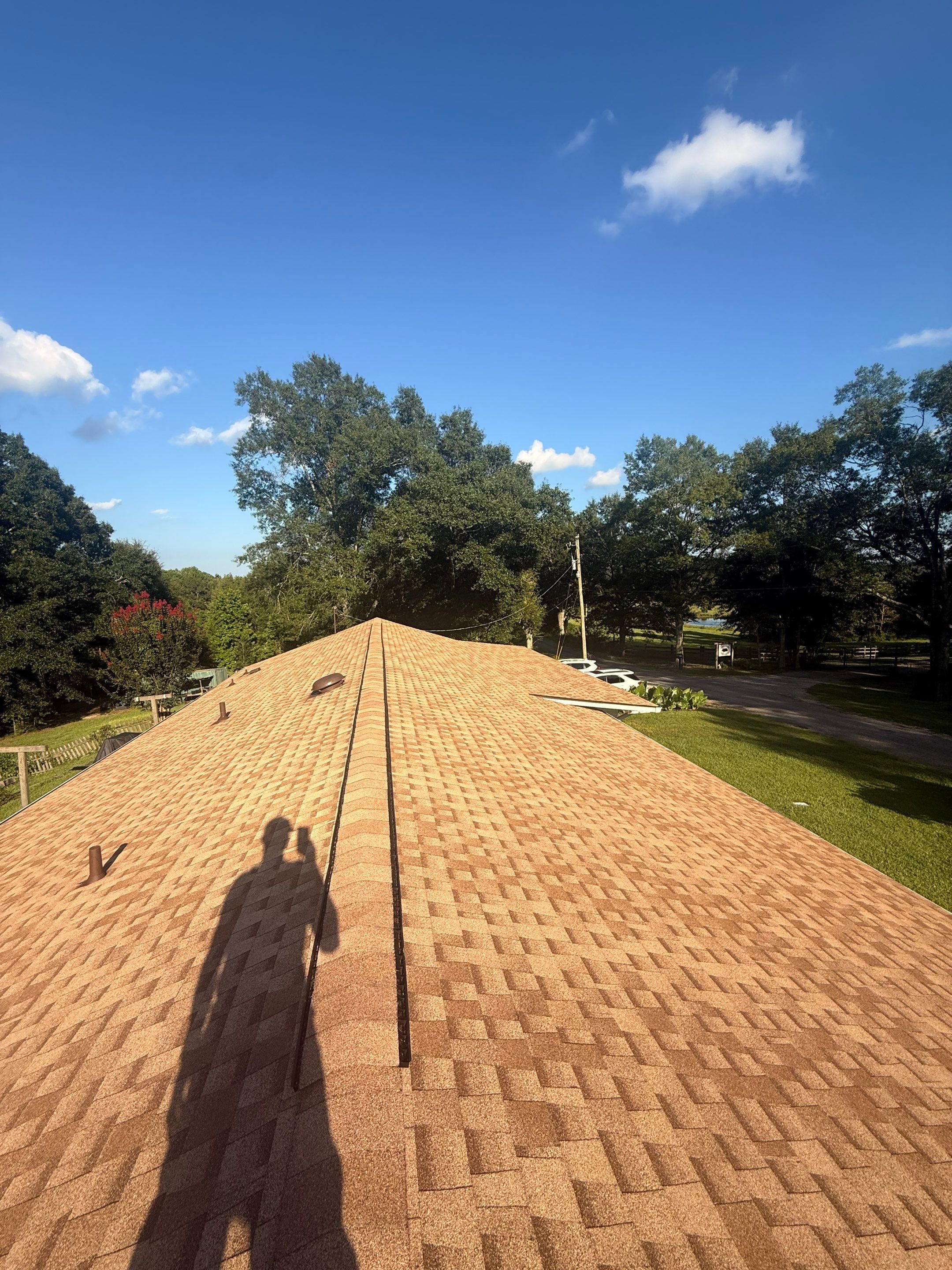 GAF HDZ Barkwood Shingle Roof Replacement - Poplarville, MS by Frontline Roofing