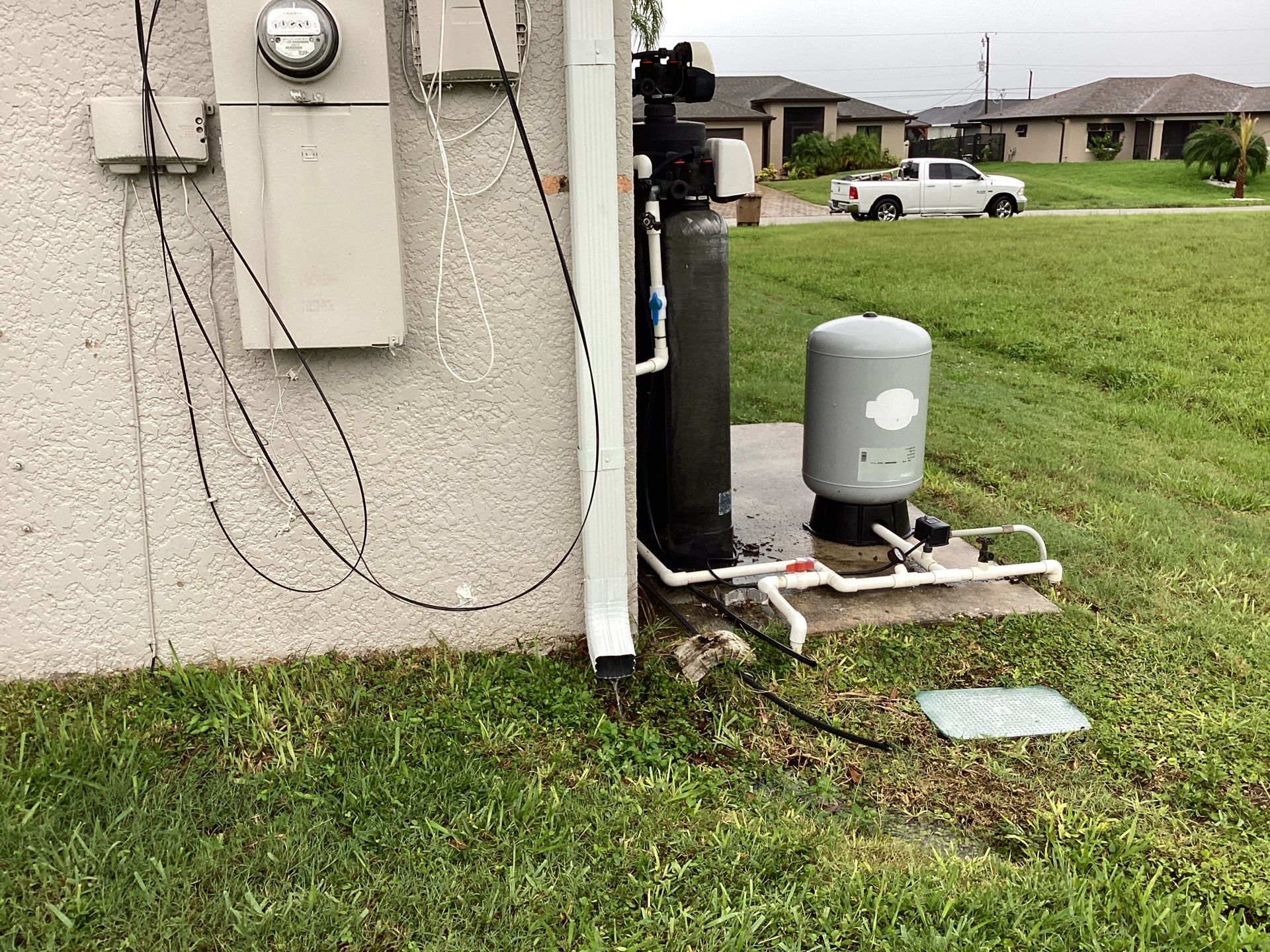 Seamless Gutters Project in Cape Coral Fl by Gutter Professors