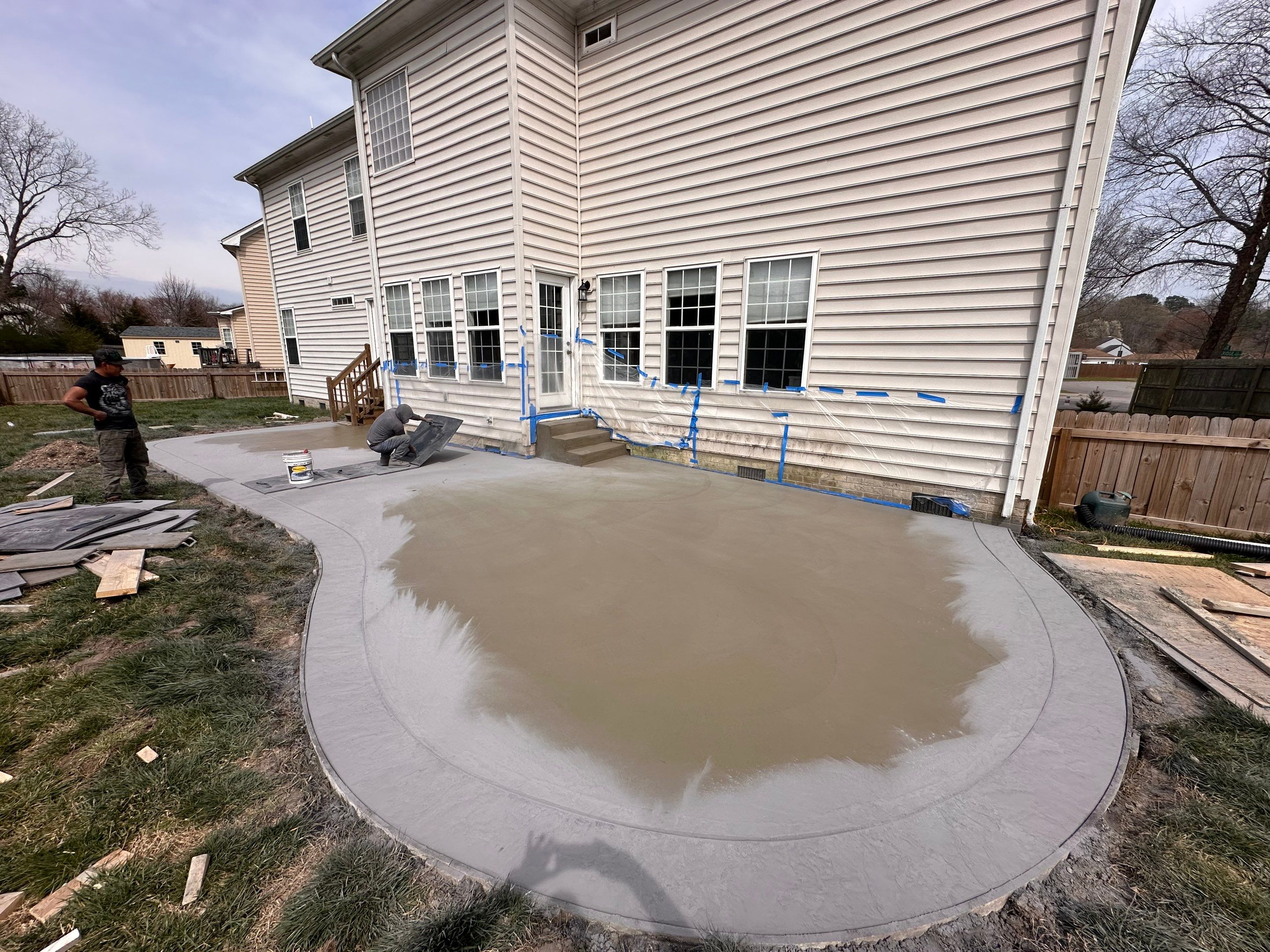 Project in Virginia Beach by Sam The Concrete Man Virginia Beach