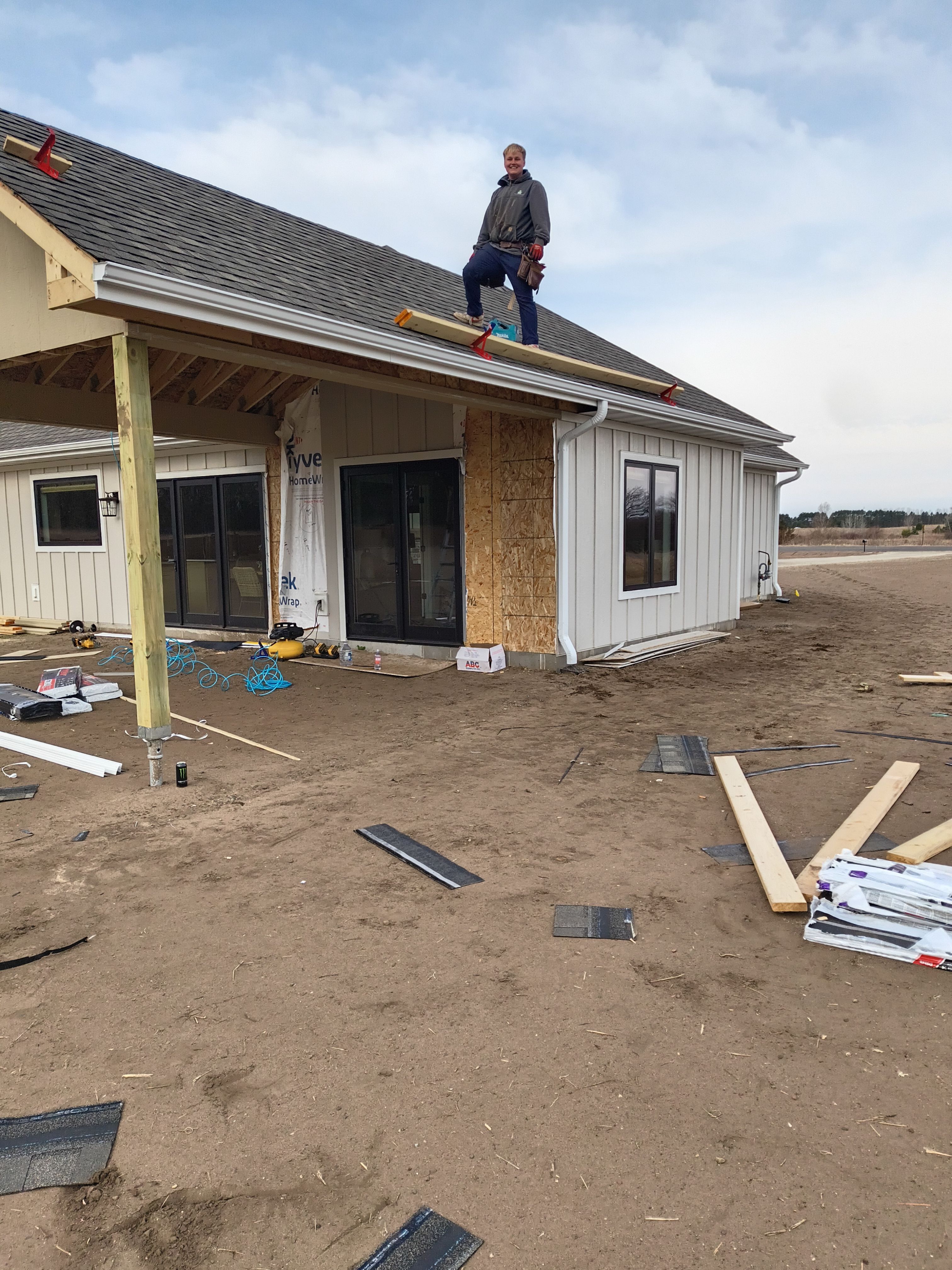 Seamless gutter Installation with Underground System | Princeton, MN  by Next Level Seamless Gutters / Exteriors Inc.