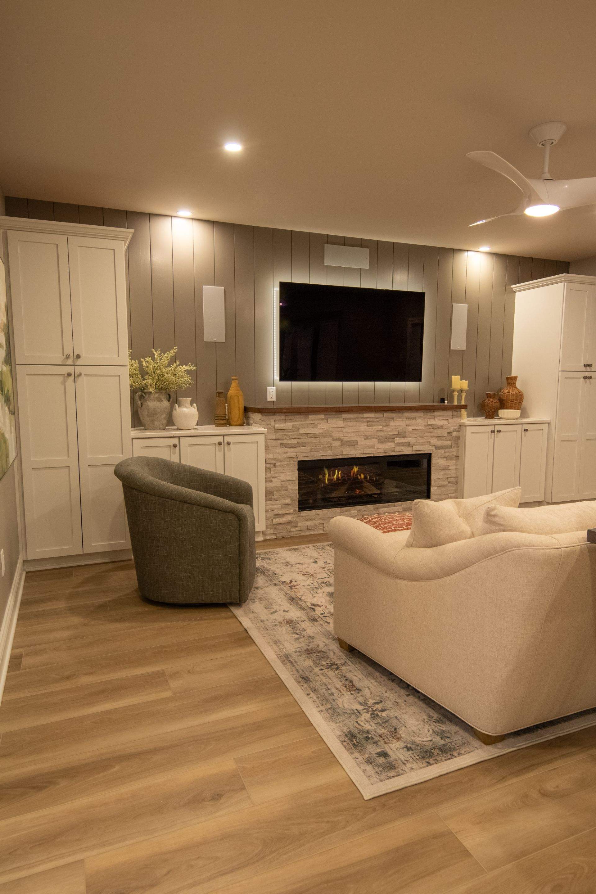 Comprehensive Main Level and Basement Renovation in Louisville by Authentic Carpentry