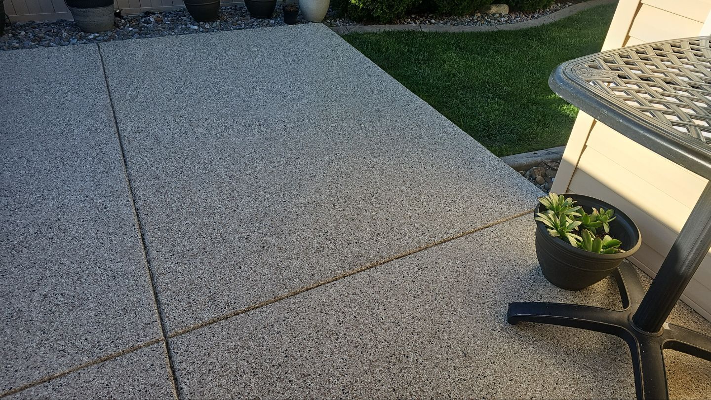 Patio Transformation using Driftwood by Croc Coatings, LLC
