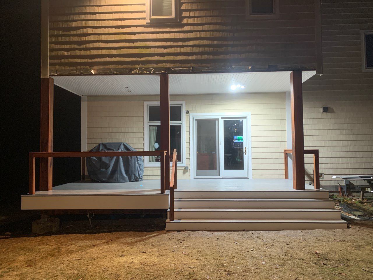 Deck project in Milford, MA by UBrothers Construction
