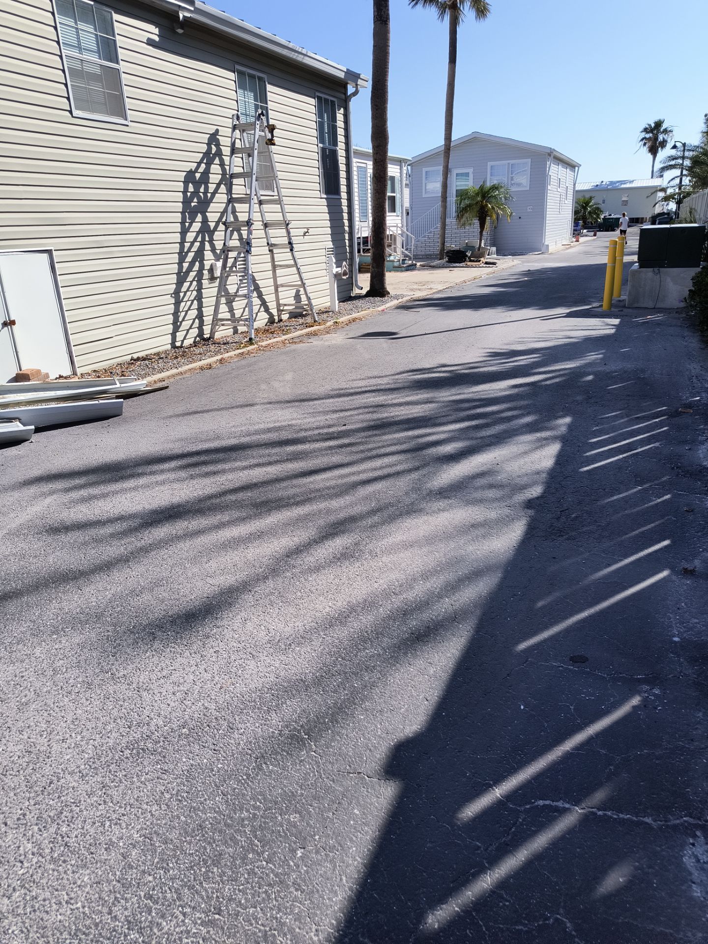 White K-Style Gutters for Beach Homes in Longboat Key FL by Gutter Professors