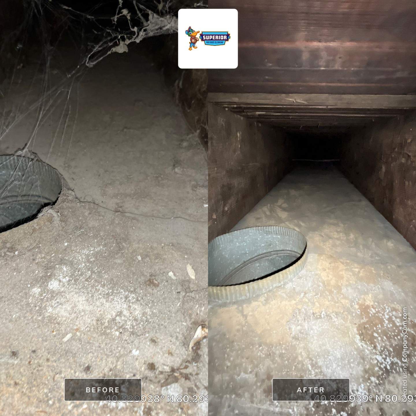 Air Duct Cleaning With a Vacuum Truck in Ellwood City, PA by Superior Air Duct Cleaning