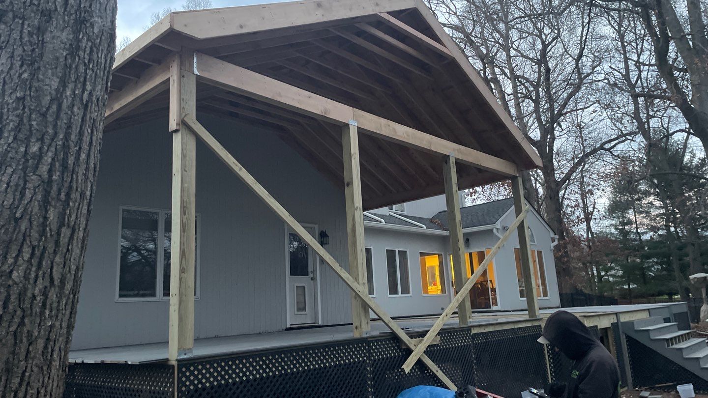 New Deck with Porch In Marlboro by deck guardian
