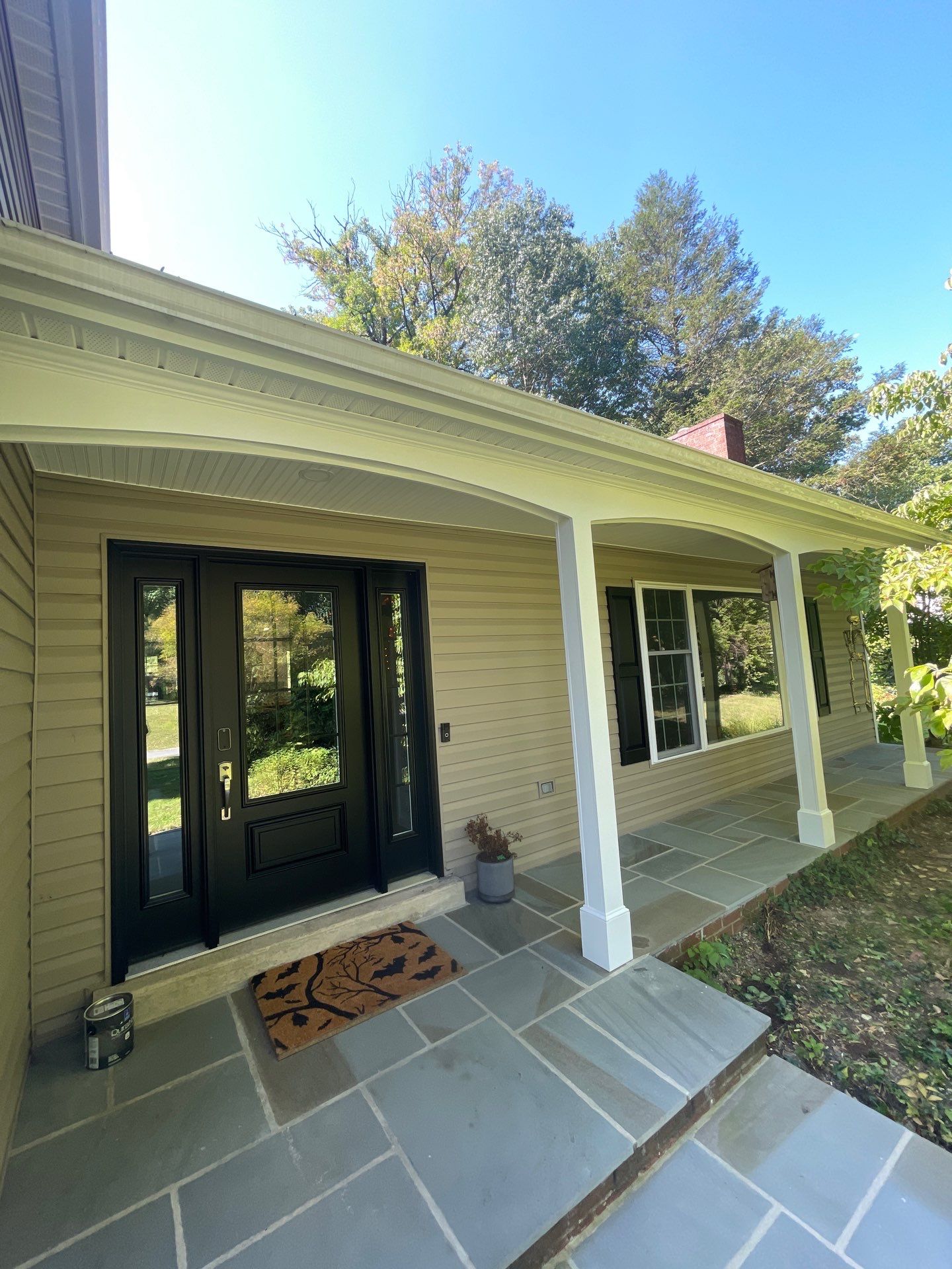 Exterior Porch Detail Refresh in Rose Valley by Groovy Hues