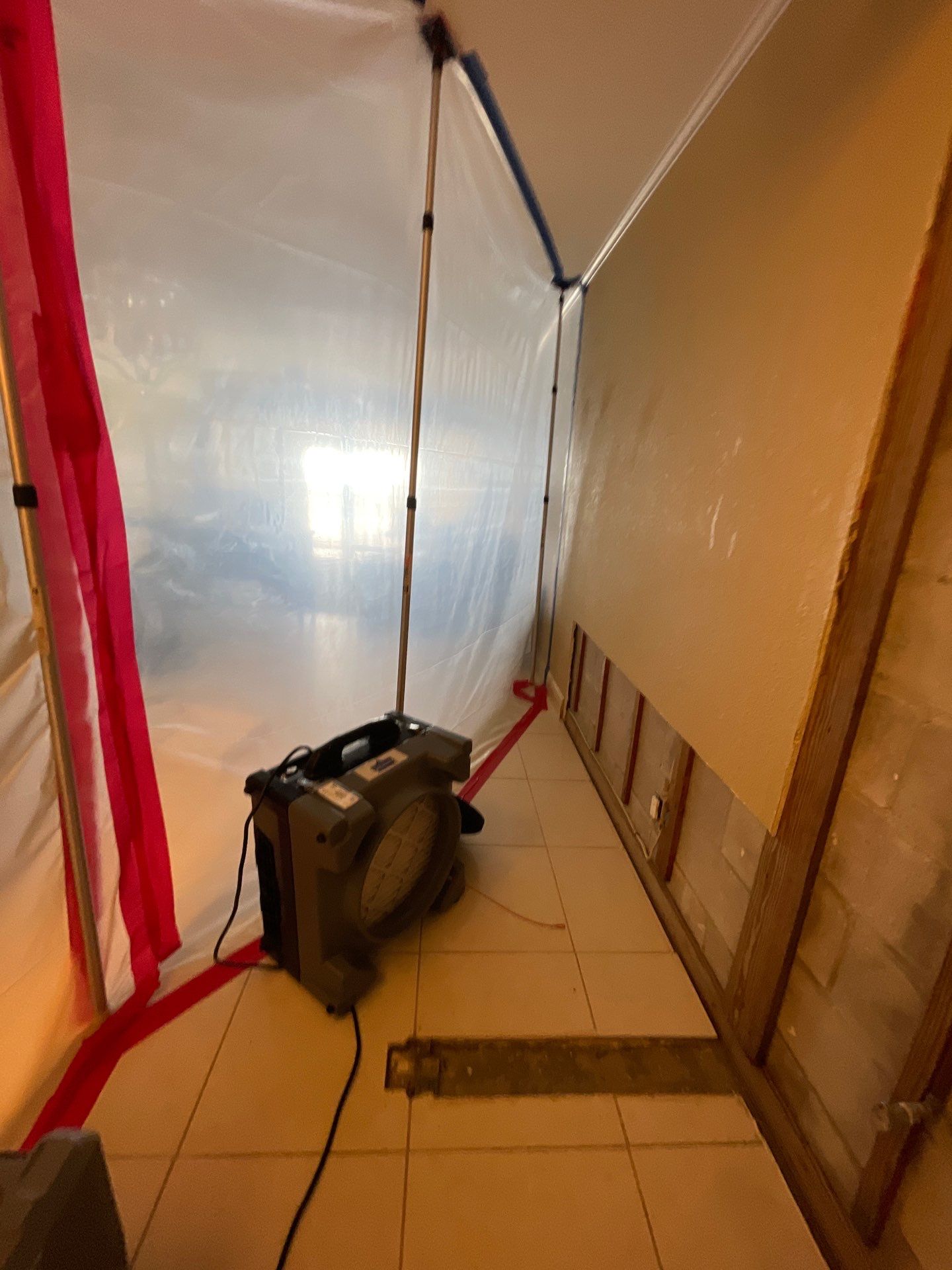 Mold remediation and rebuild of kitchen and living areas by Bay Coast Restoration 
