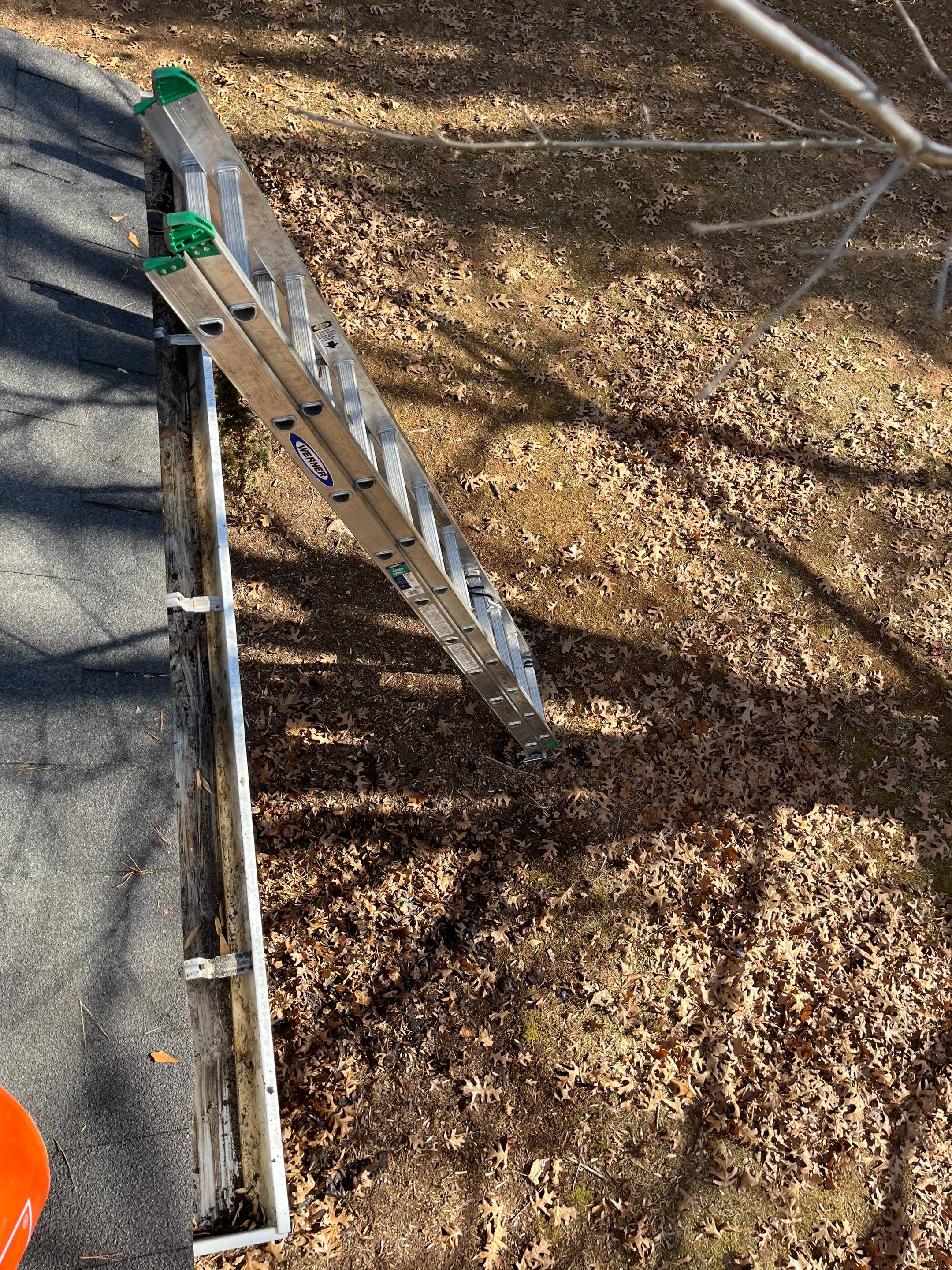 Commercial gutter cleaning Hickory & Statesville, NC after photo with clean gutters
