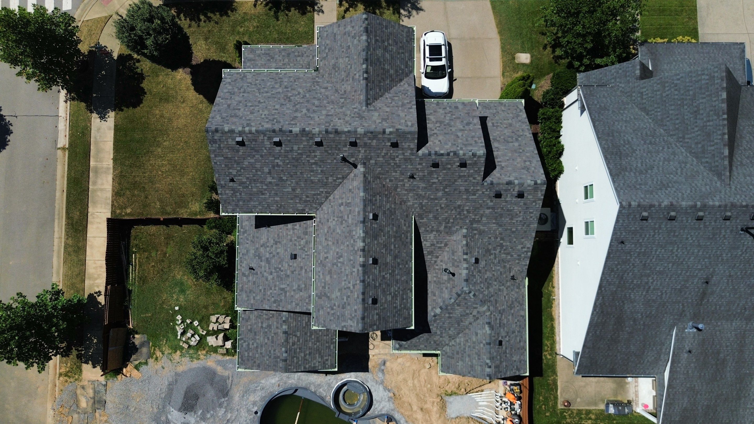 Malarkey Highlander Shingle Roof and Gutter Replacement in Franklin by Shinglesmiths Roofing
