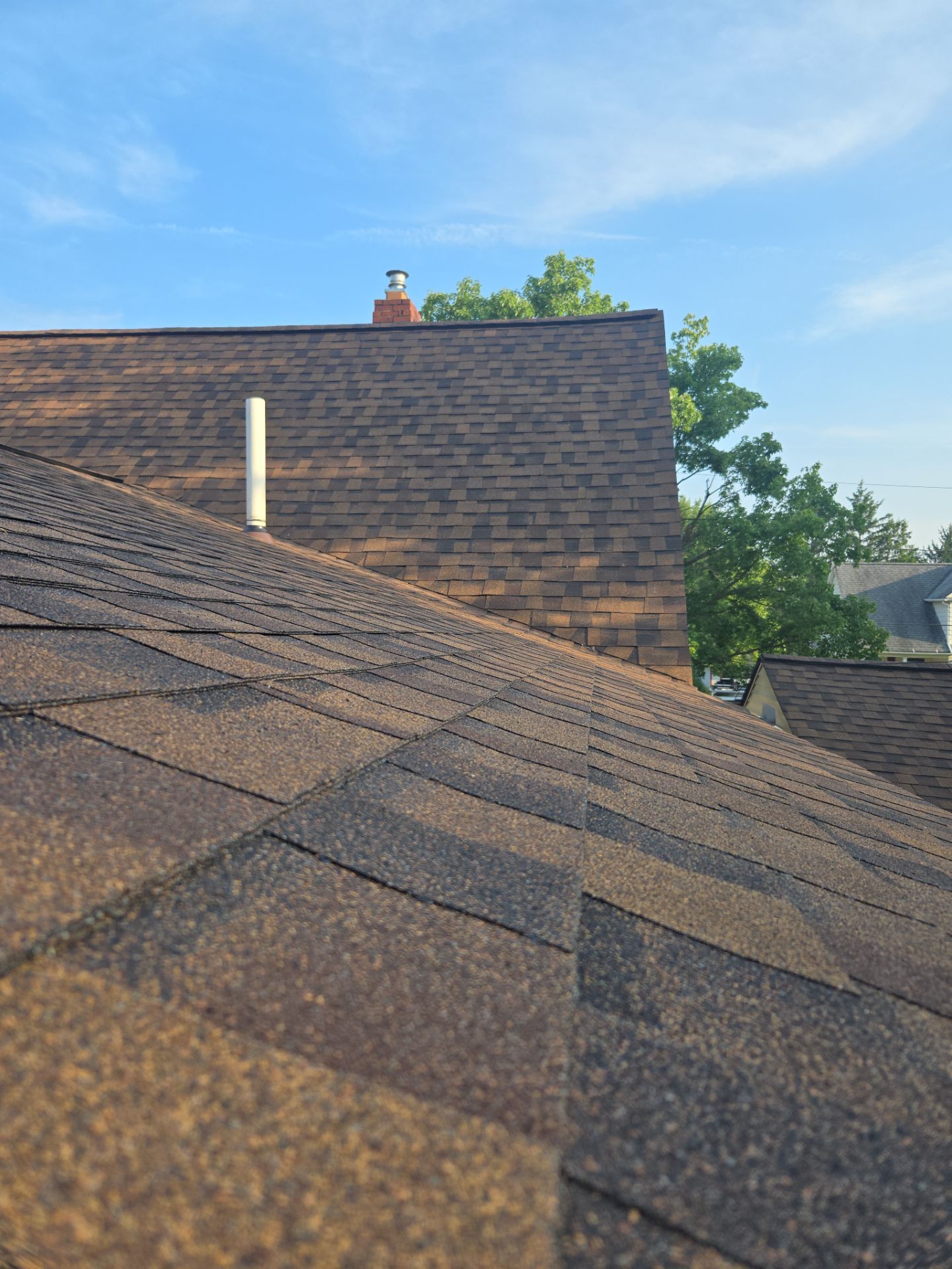 Atlas Pinnacle, Color, Burnt Hickory, Drip Edge, Color, Royal Brown by Eagle Eye Roofing