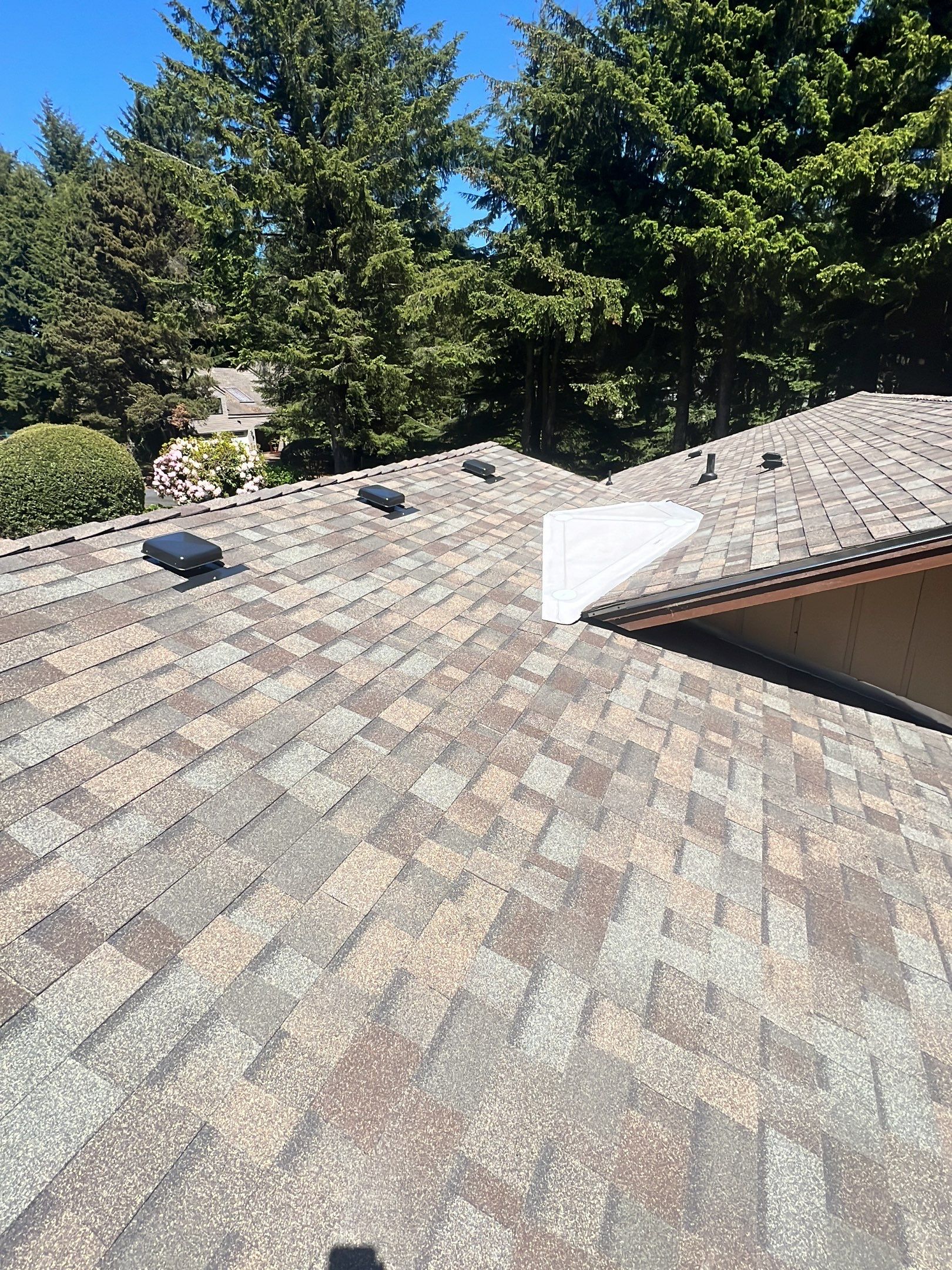 Residential Roofing Installation using Malarkey Highlander with GAF 60mil TPO by Orezona Building & Roofing Company, Inc.
