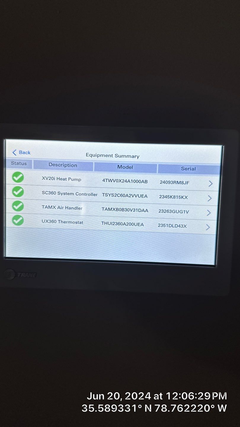 2 Trane XV20i Split System Install by Nick's Mechanical LLC.