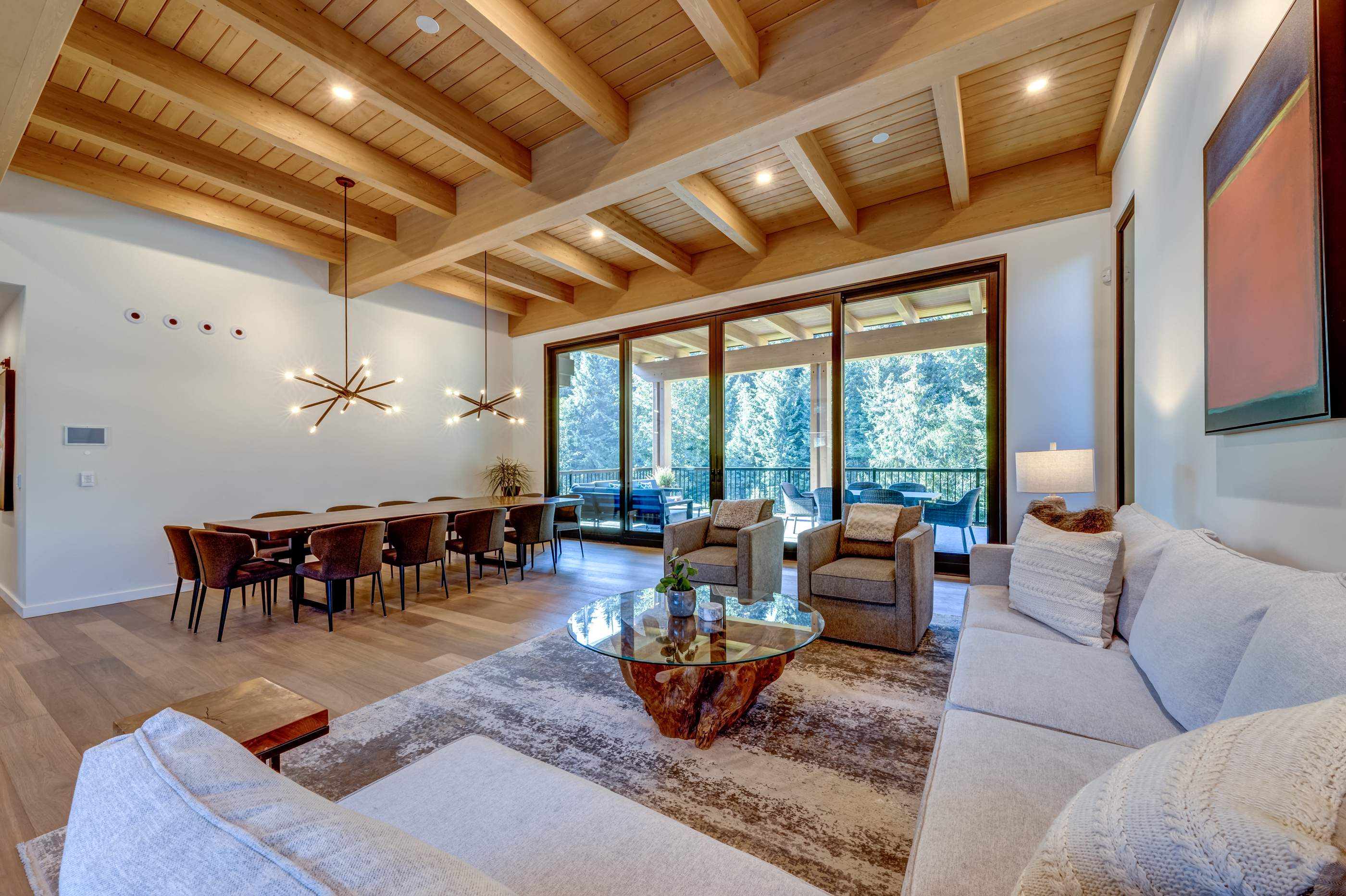 White Gold Residence – Interior & Exterior Painting + Wood Finishing- Whistler by Top Coats Professional Painting