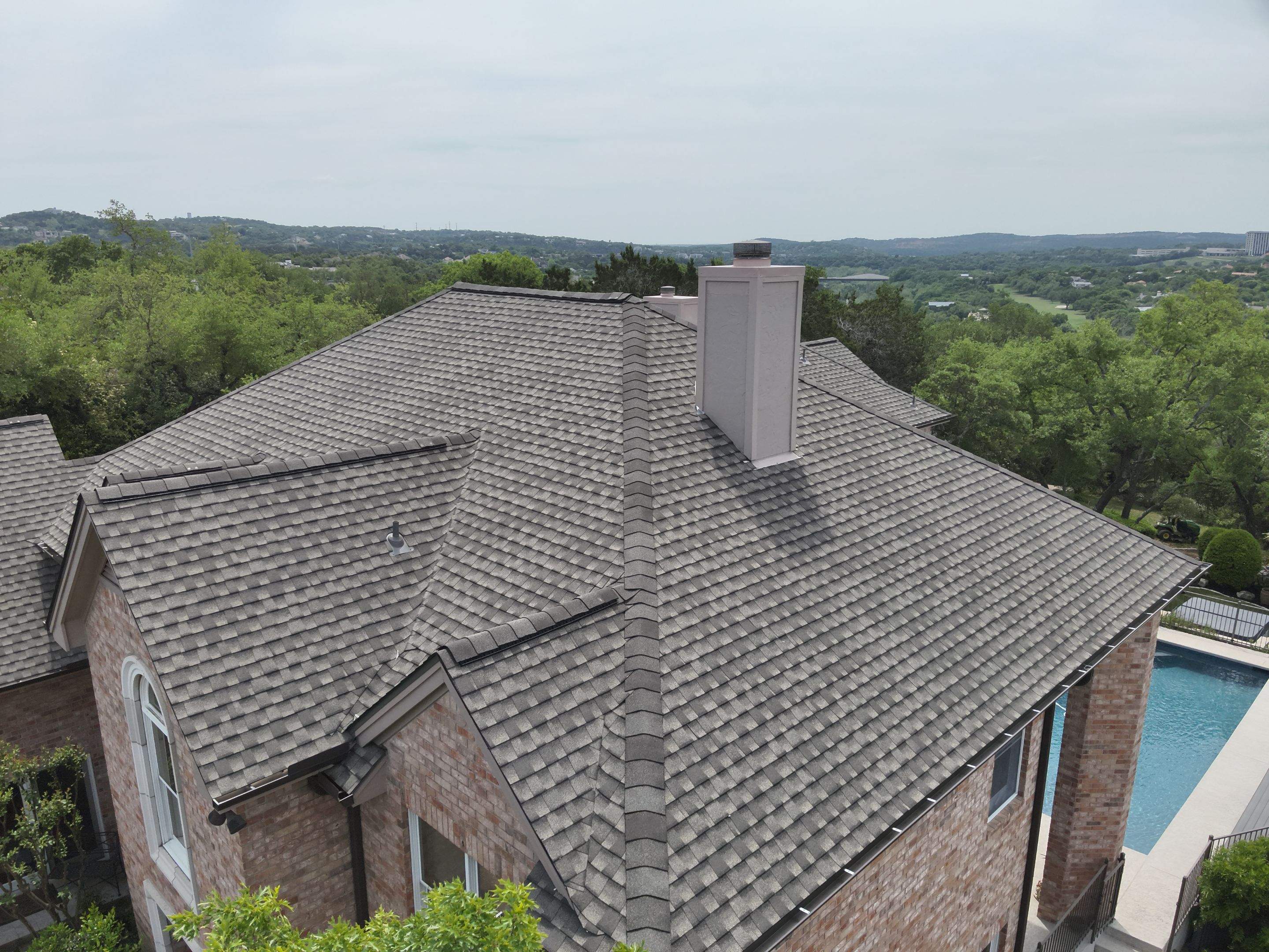 Restoring Strength & Beauty After Hail Damage using GAF - Ultra HDZ - Weathered Wood by Action Exteriors Austin