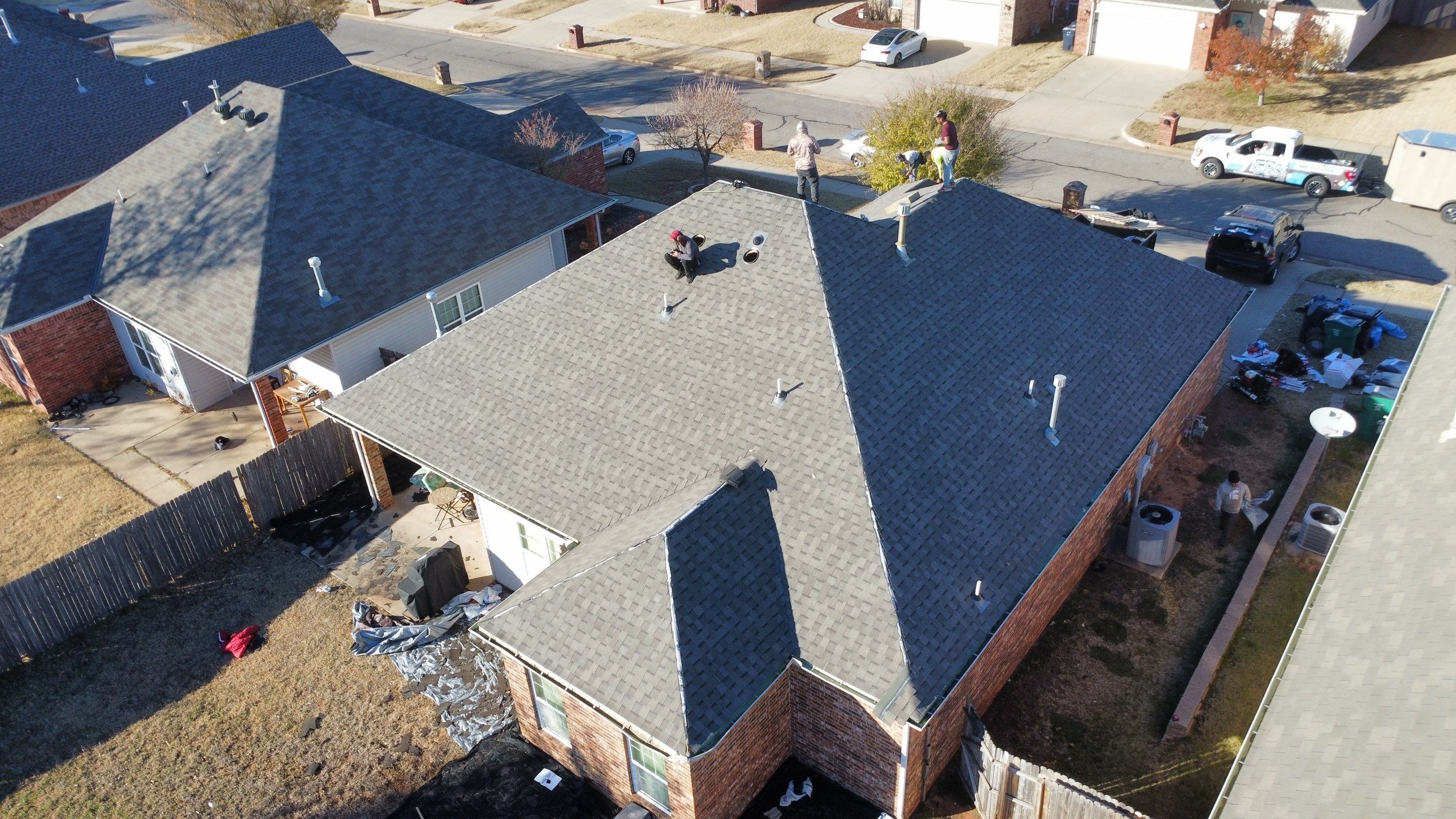 Install of Roofing system after tornado in oklahoma city! by Icon Roofing And Construction