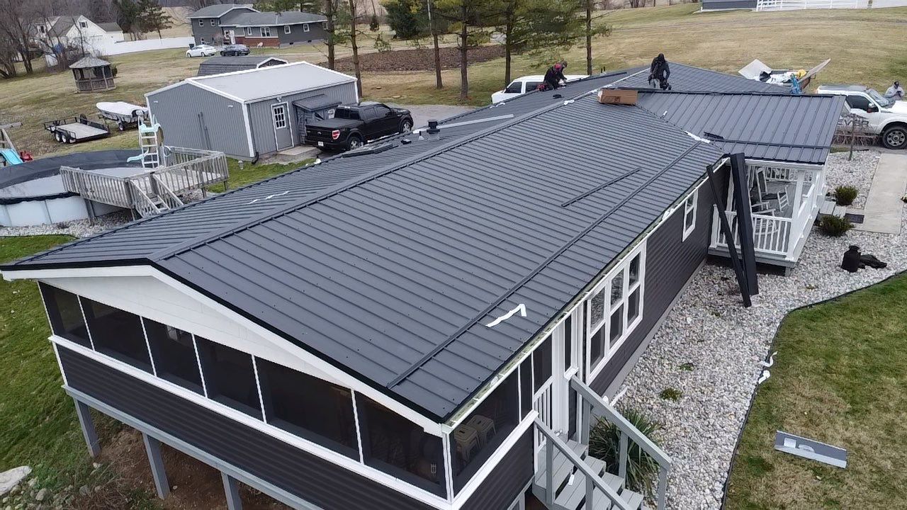 Exposed Fastener Metal Roof Replacement – Columbia City, Indiana by 4Ever Metal Roofing