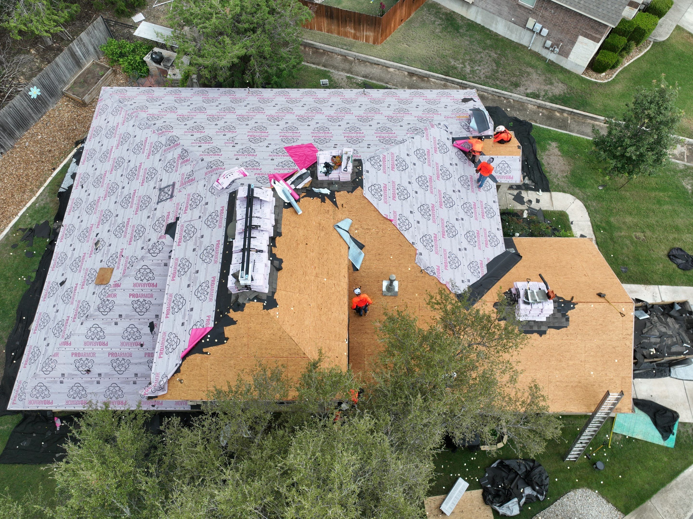 Residential Roof Replacement using Owens Corning Duration Shingles - Onyx Black by Premier Roofing and Contracting