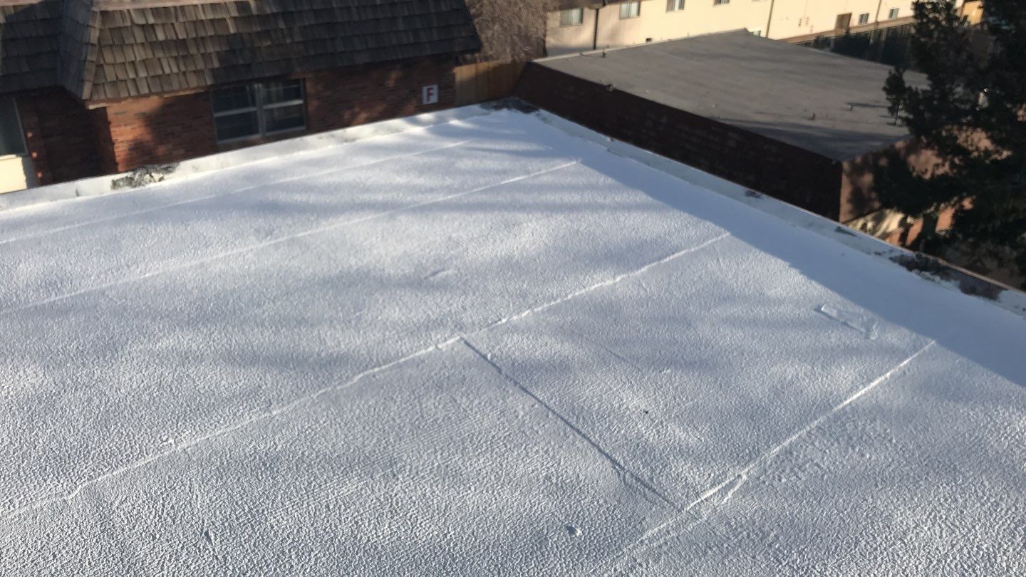 Commercial Roofing Installation using Gaco Silicone Coating  by A to Z Roofing
