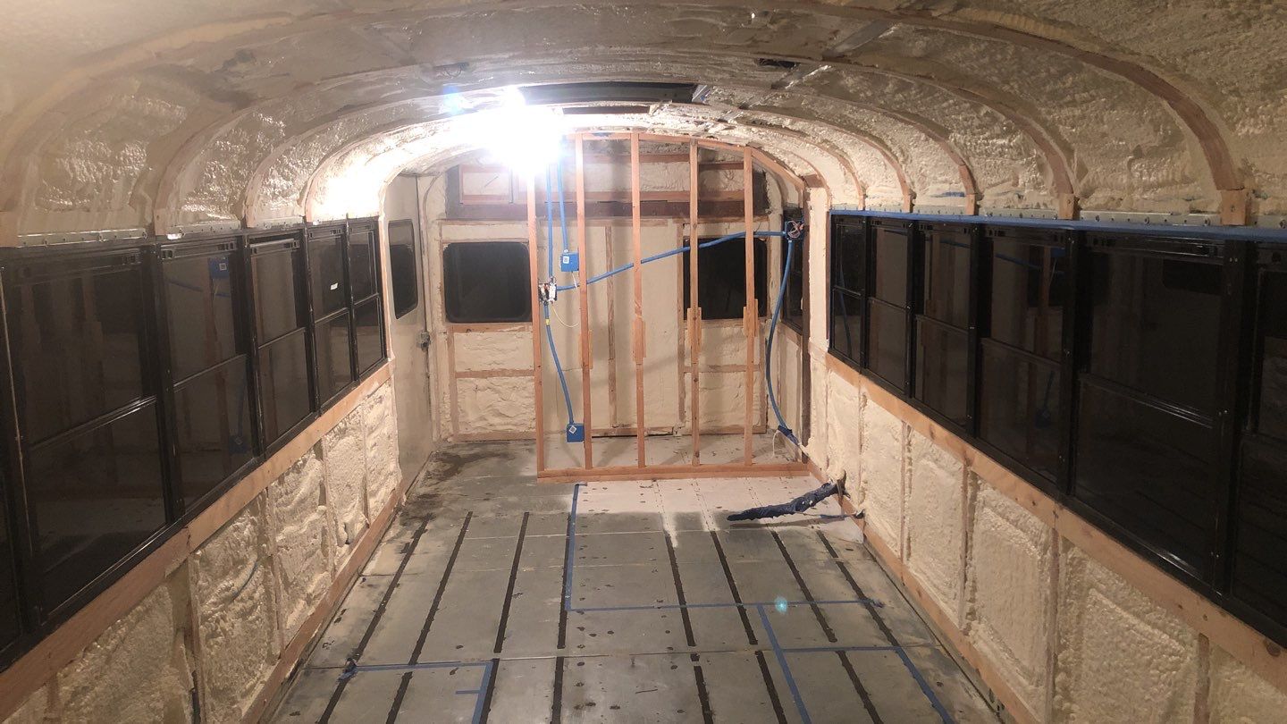 Spray Foam Insulation using Insulation only by Straight Edge Roofing Inc