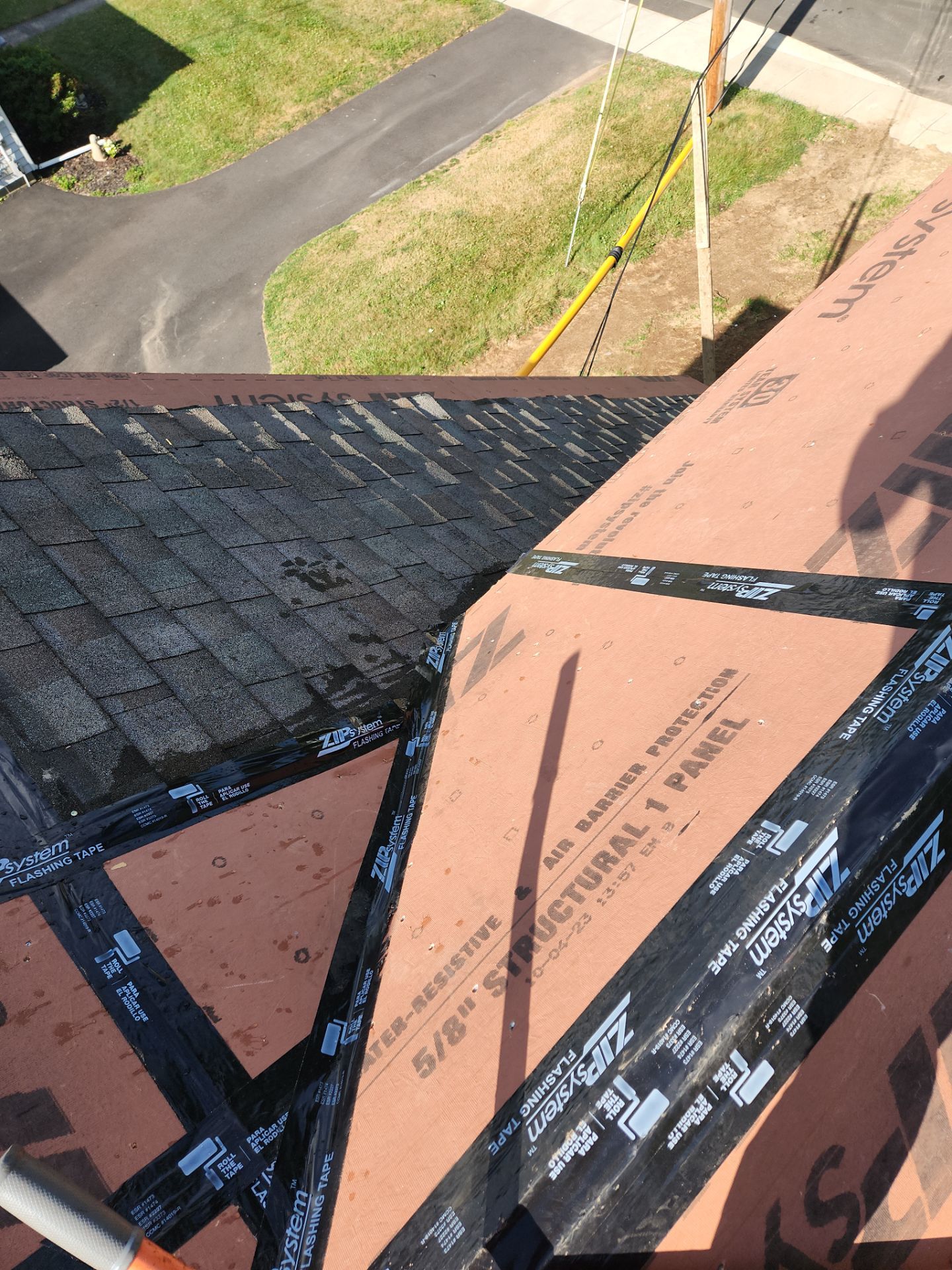 Residential Roofing Installation using Owens Corning TruDefinition Duration AR - Slatestone Gray by A Plus Exterior