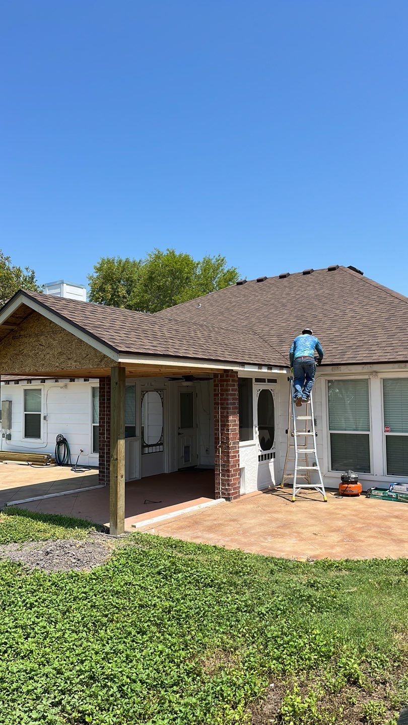 Back Yard Shade by Bayfront Roofing and Construction