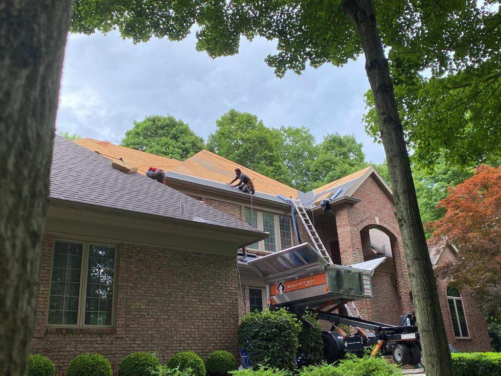 Residential Roofing Installation using GAF Timberline HDZ Barkwood by Nitro Roofing and Construction