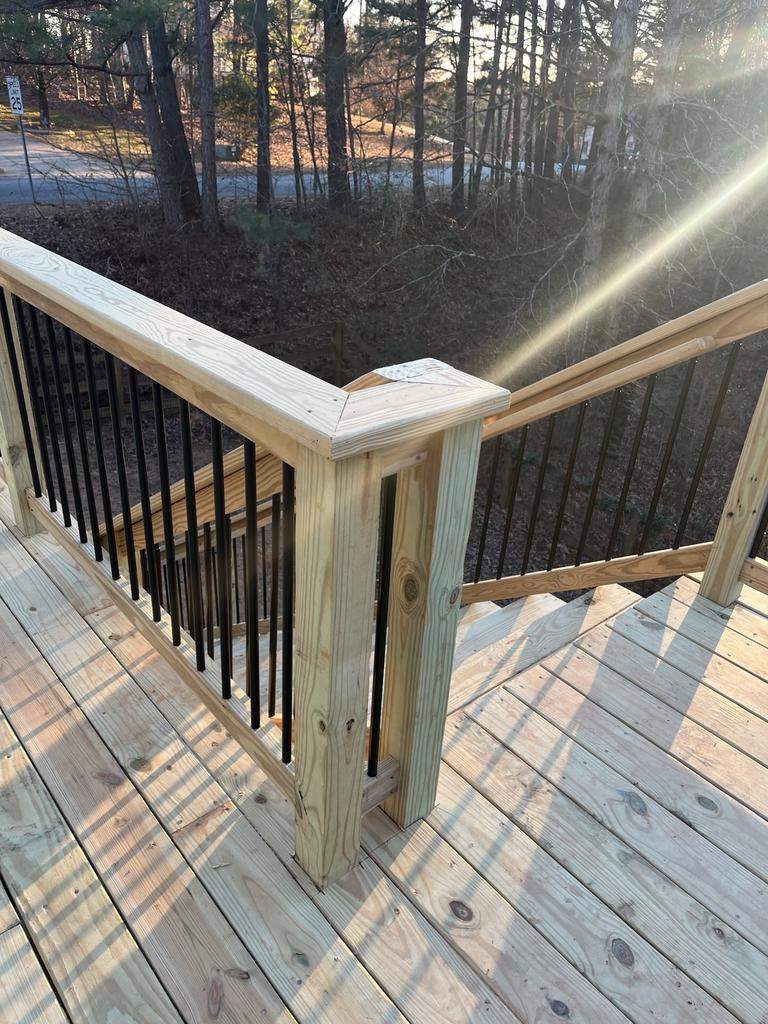 Deck Build using Pressure Treated Pine in Canton, GA by Nelson Exteriors