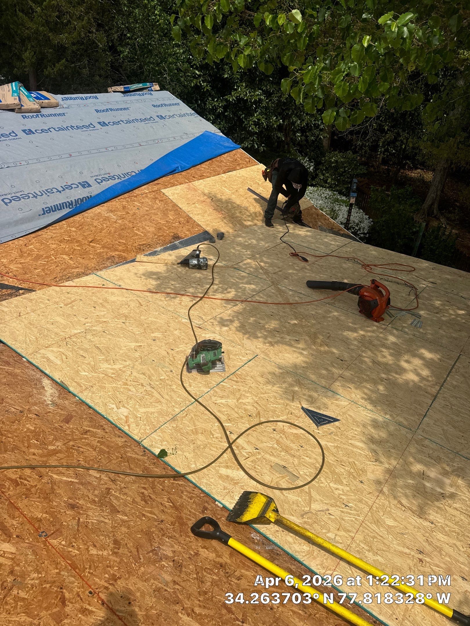 A 5-year-old roof that needed full replacement by North Carolina Roofs