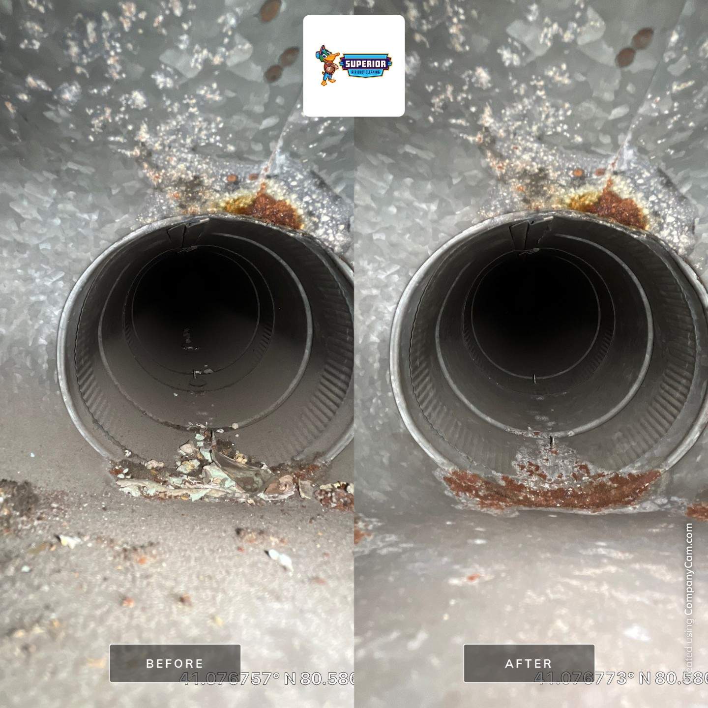 Air Duct Cleaning With a Vacuum Truck in Campbell, OH by Superior Air Duct Cleaning
