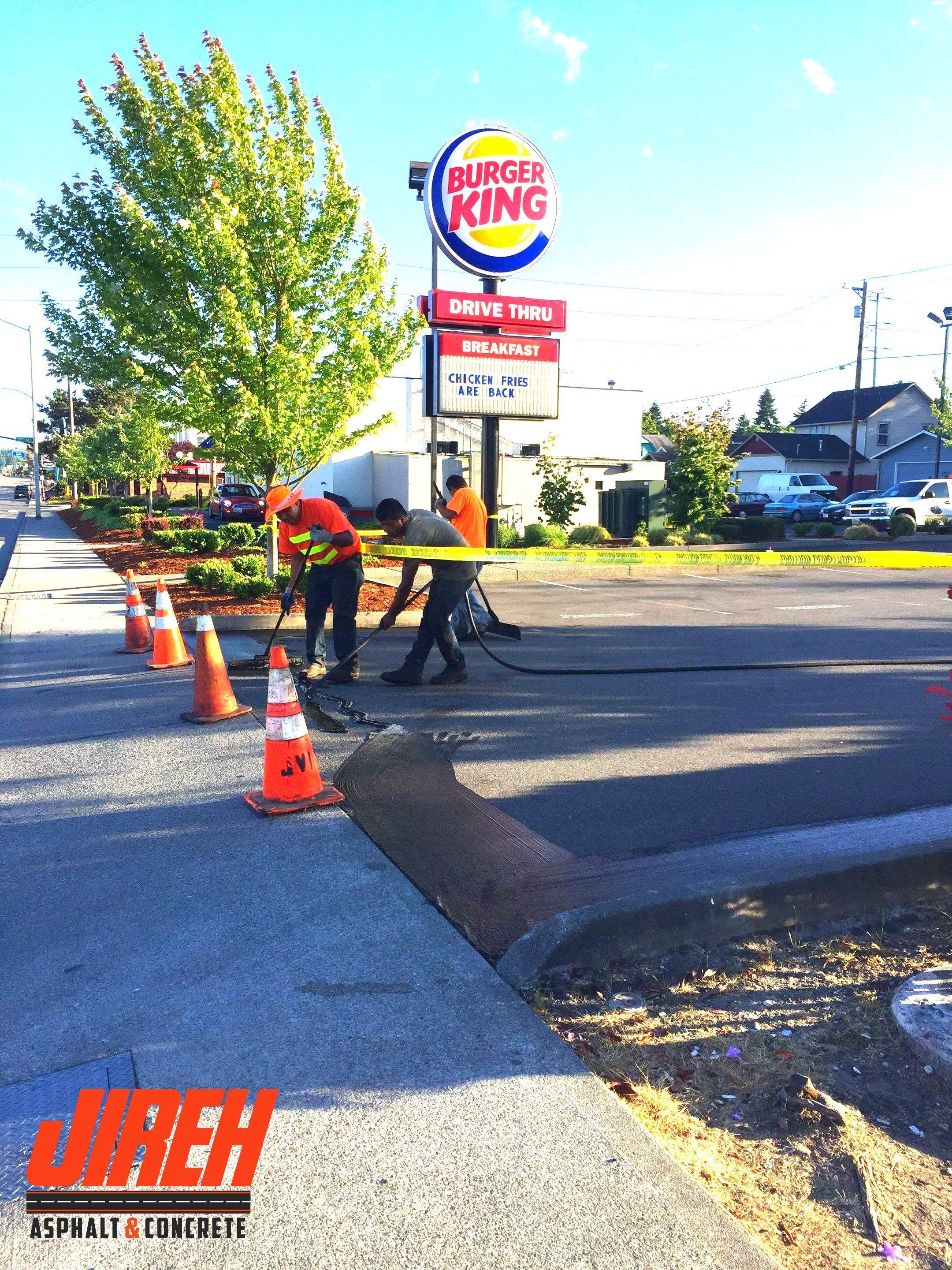 Burger King Everett  by Jireh Asphalt & Concrete Inc 