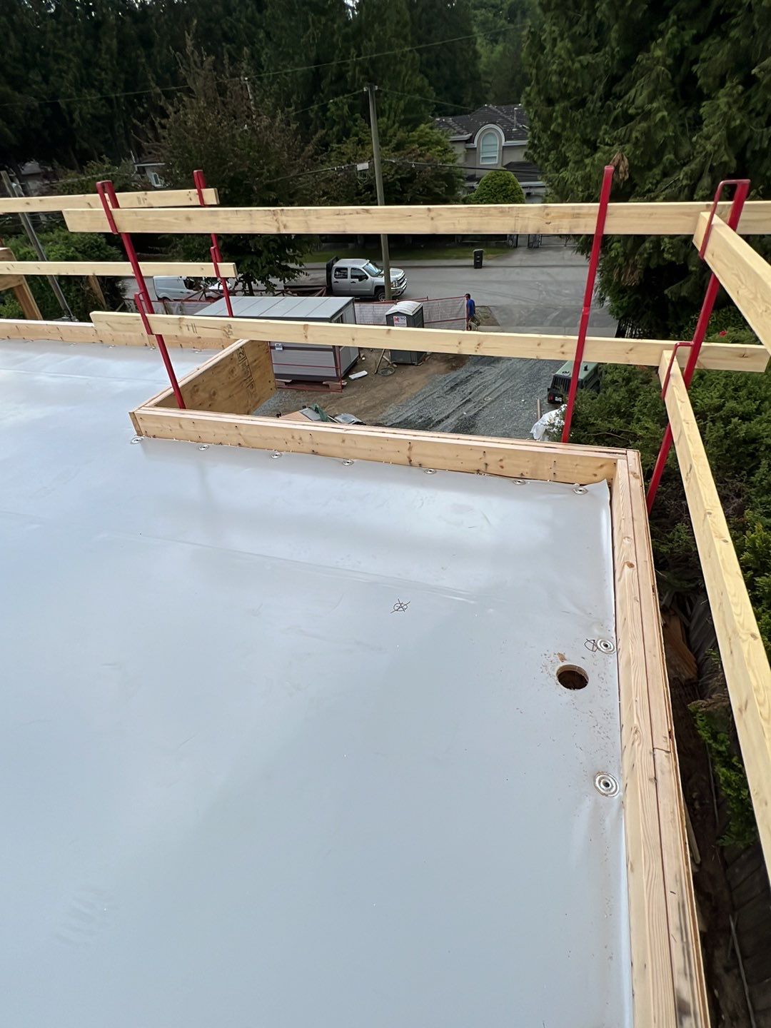 Residential Roofing Installation using Durolast roofing membrane by Top Notch Roofing Inc