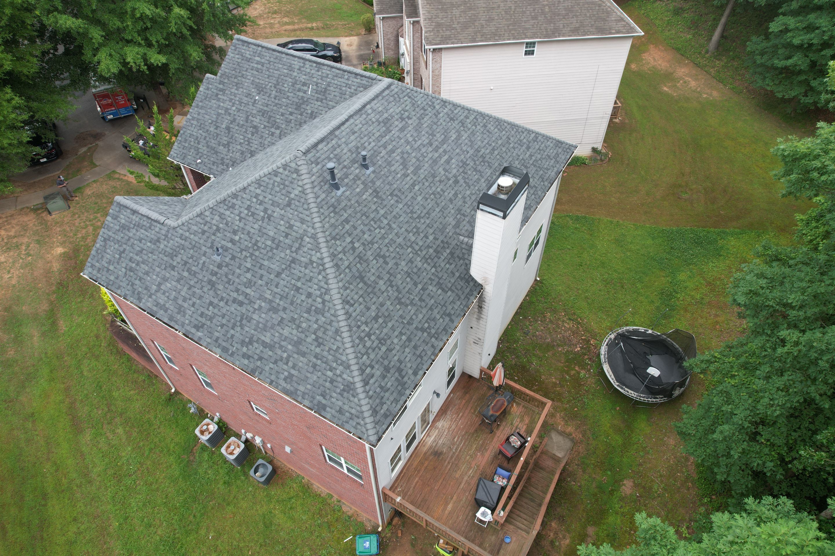 Residential Roof Replacement using Owens Corning Estate Gray by Inspector Roofing and Restoration