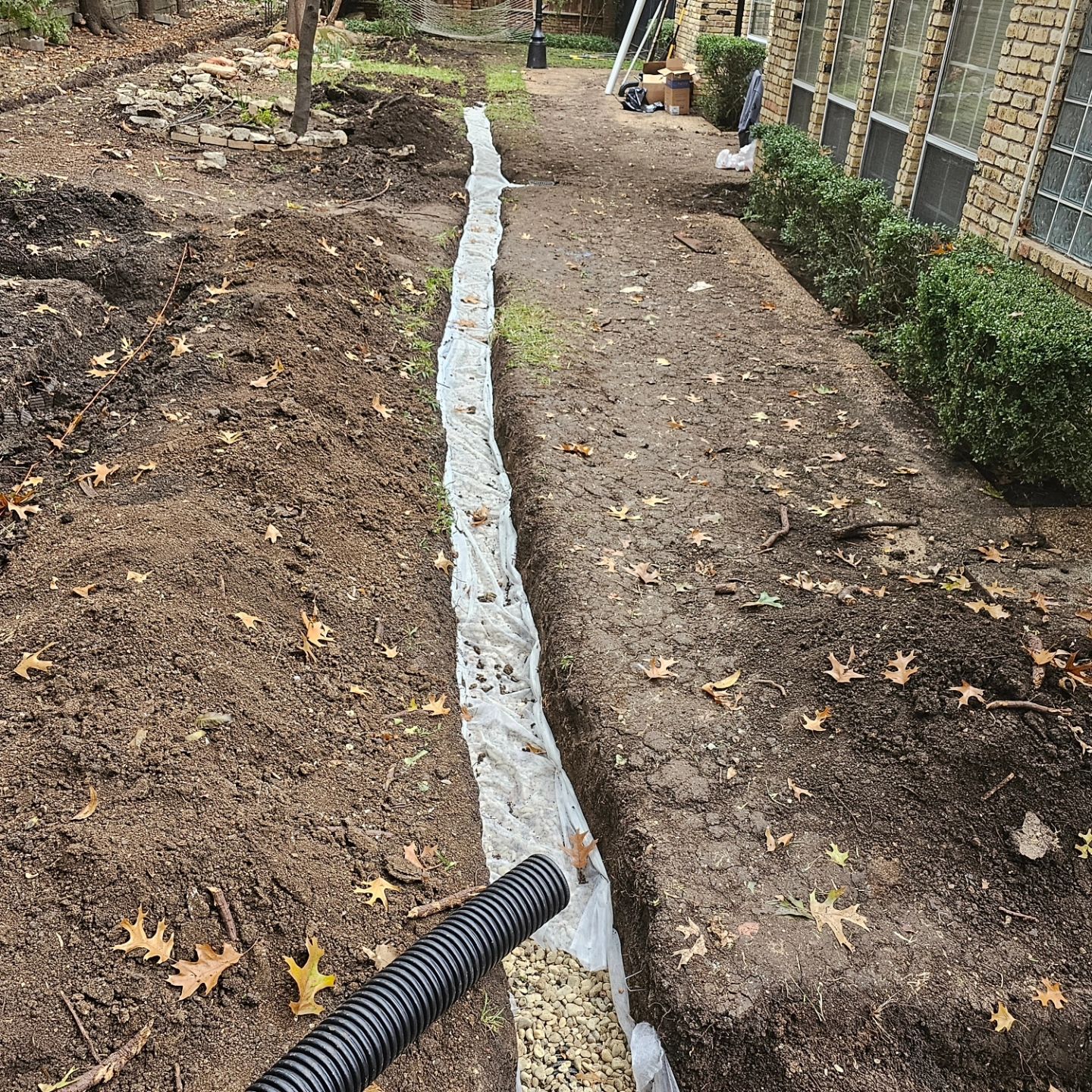 French Drain & Retaining Wall by EL-GC LLC 