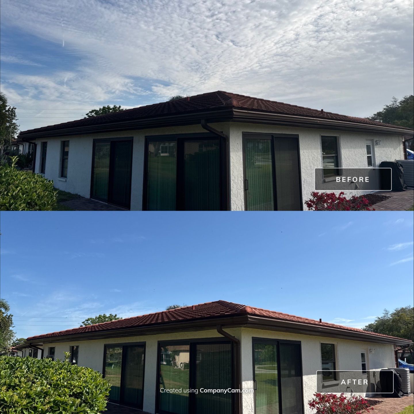 Tile Roof Cleaning & House Wash in Vivienda I – Bradenton, FL by Sunshine AquaWash