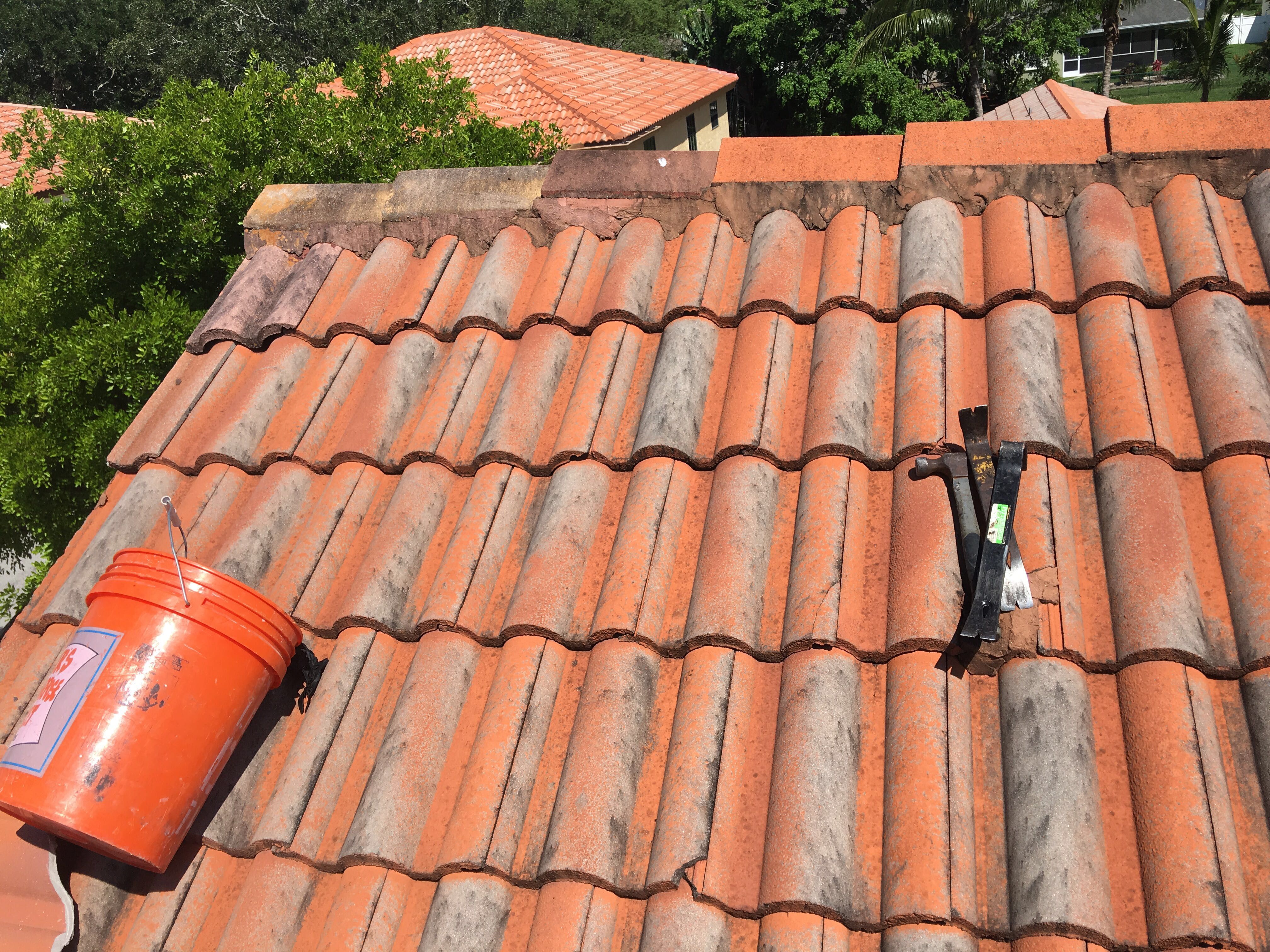 Concrete Tile Roof Repair using Concrete Roof Tile by Aastro Roofing