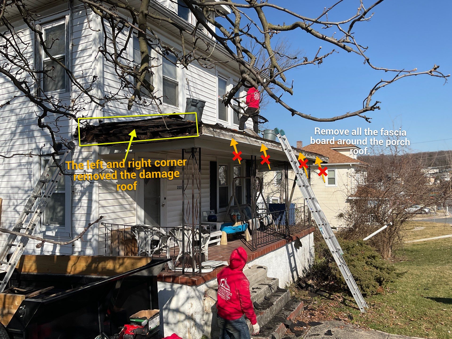 Porch Exterior Renovation by Alpha Design Services