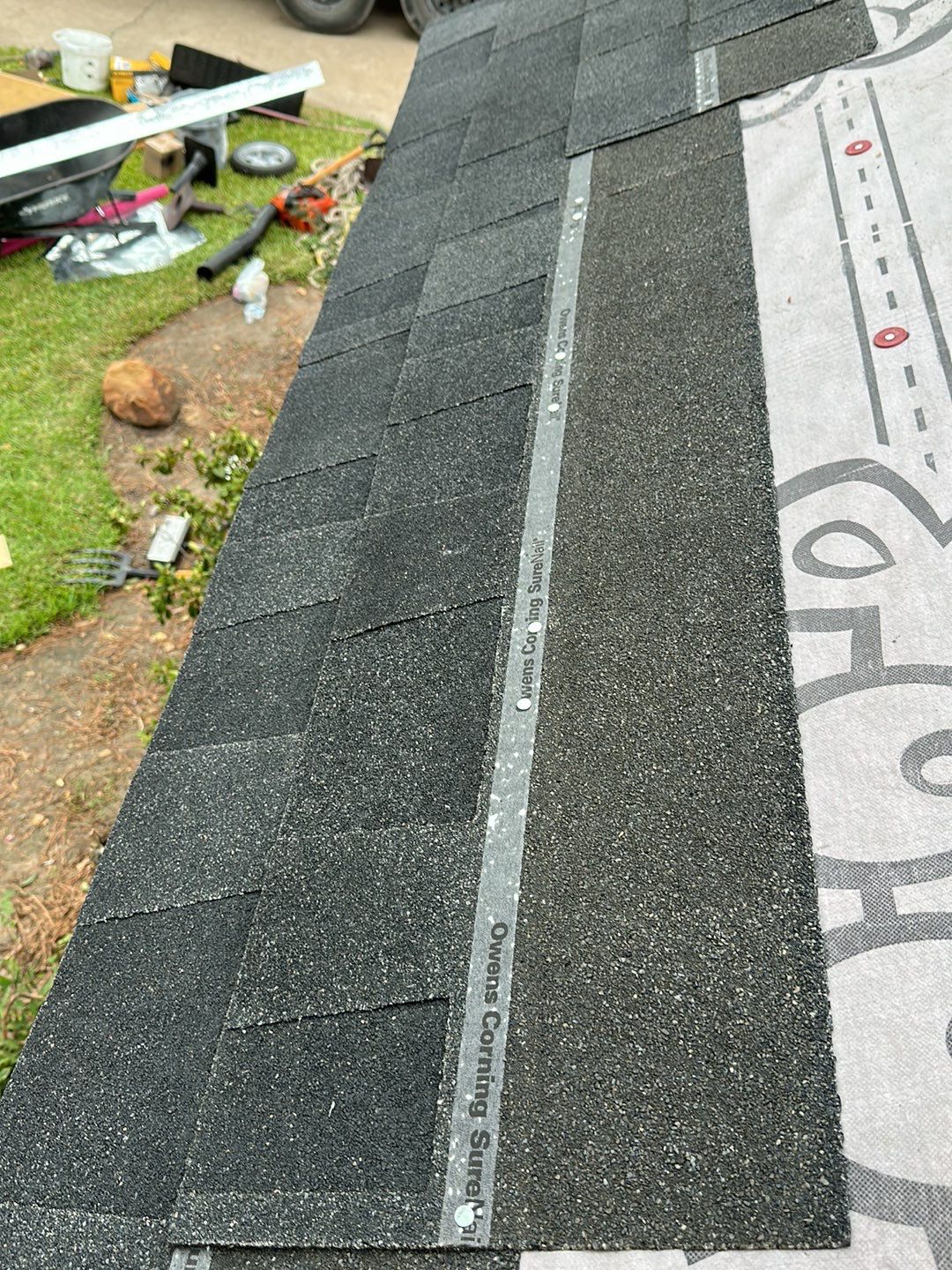 Residential Roofing Installation using Owen's Corning Duration (Lifetime) Shingles by Roof Repair Company
