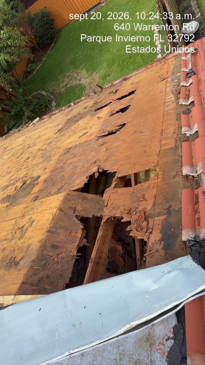 Residential Tile Roof Replacement and Gutter Installation in Winter Park by Pinnacle Roofing Group