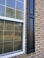 Shutters using Mid America Raised Panel by ExteriorPros