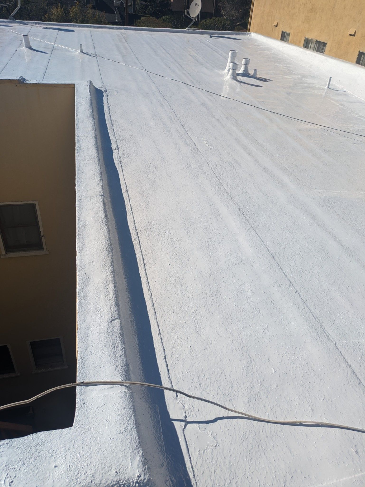 Commercial Silicone Roof System using American Standard Silicone System by Hull Brothers Roofing