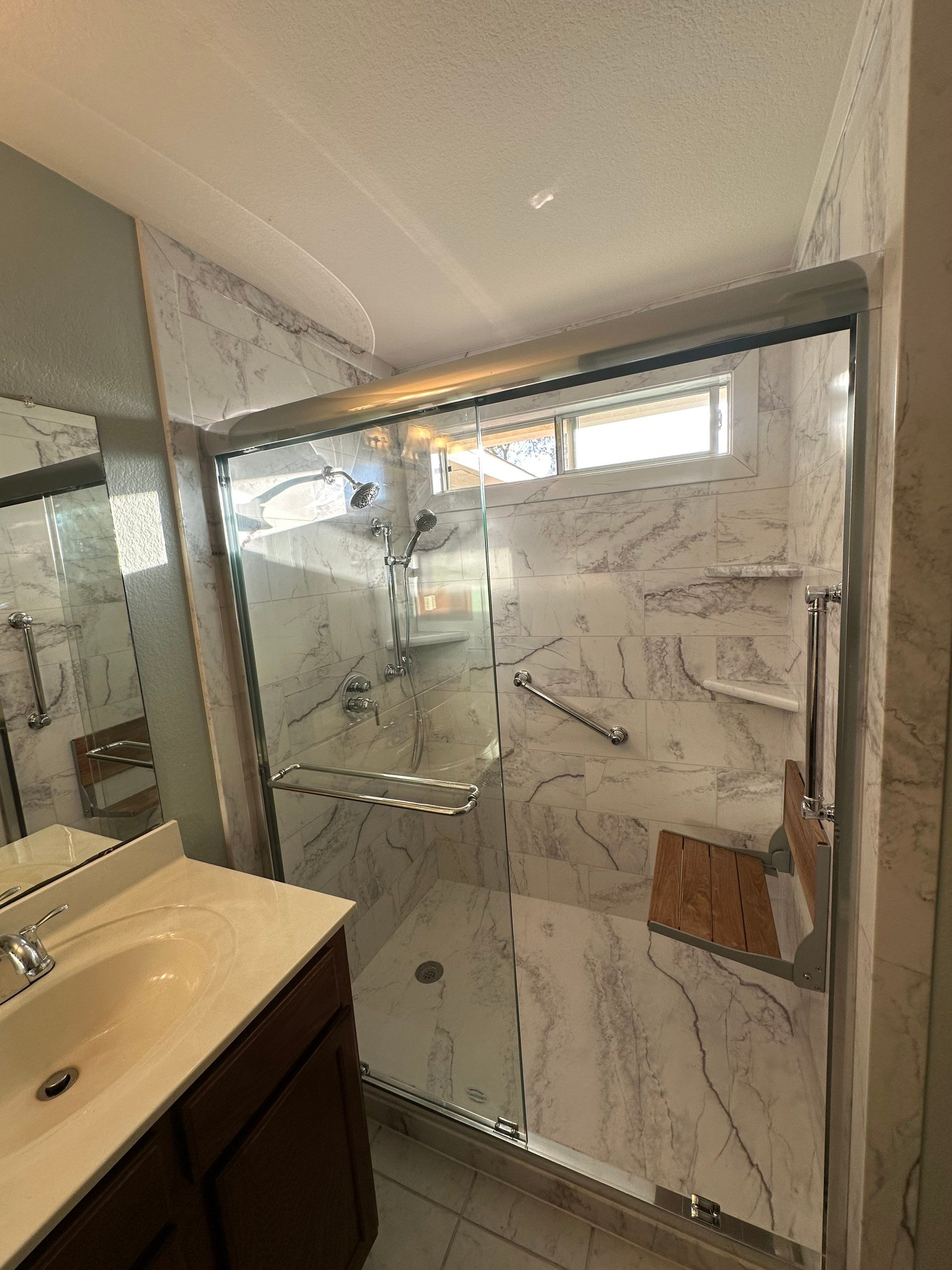 Tub to Walk-in Shower in Austin, 78724 by Lane Lauritsen - The Hill Country, Texas