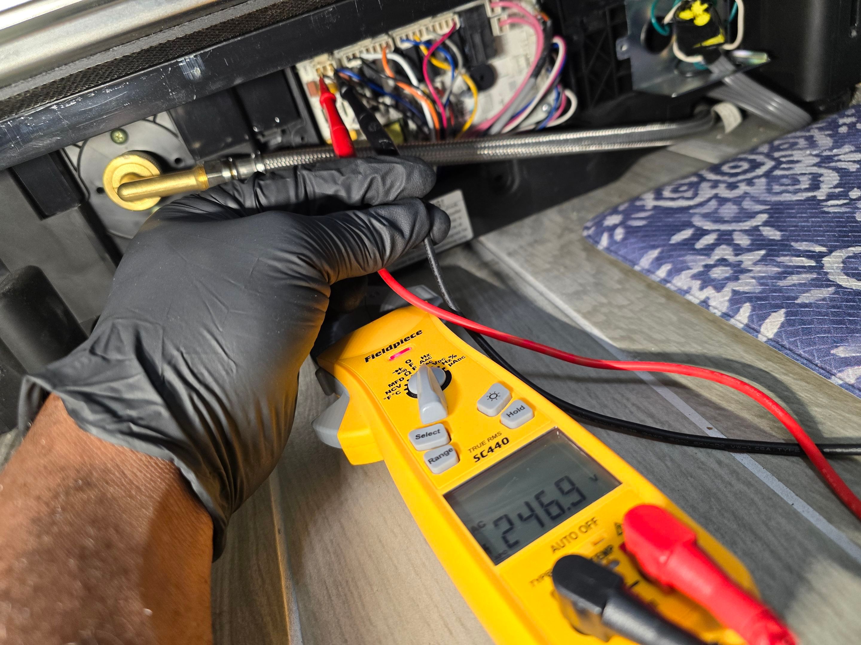 Improper installation by AMB-WORKS APPLIANCE REPAIR